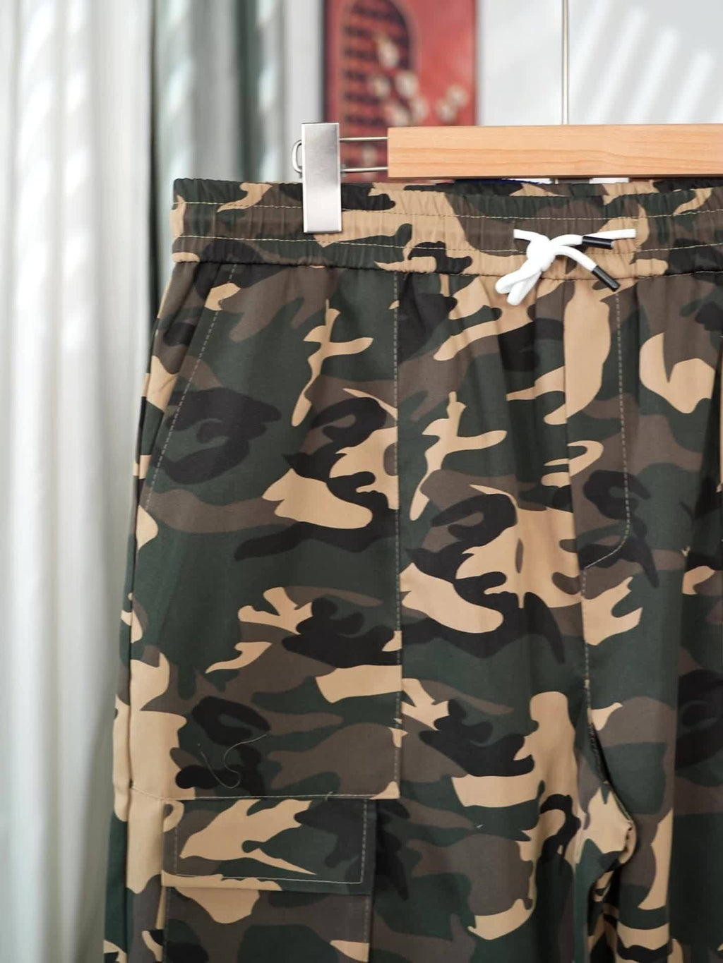 Alvor | Heren Camouflage Cargo Broek – Broek met Meerdere Zakken, Wijde Pijpen