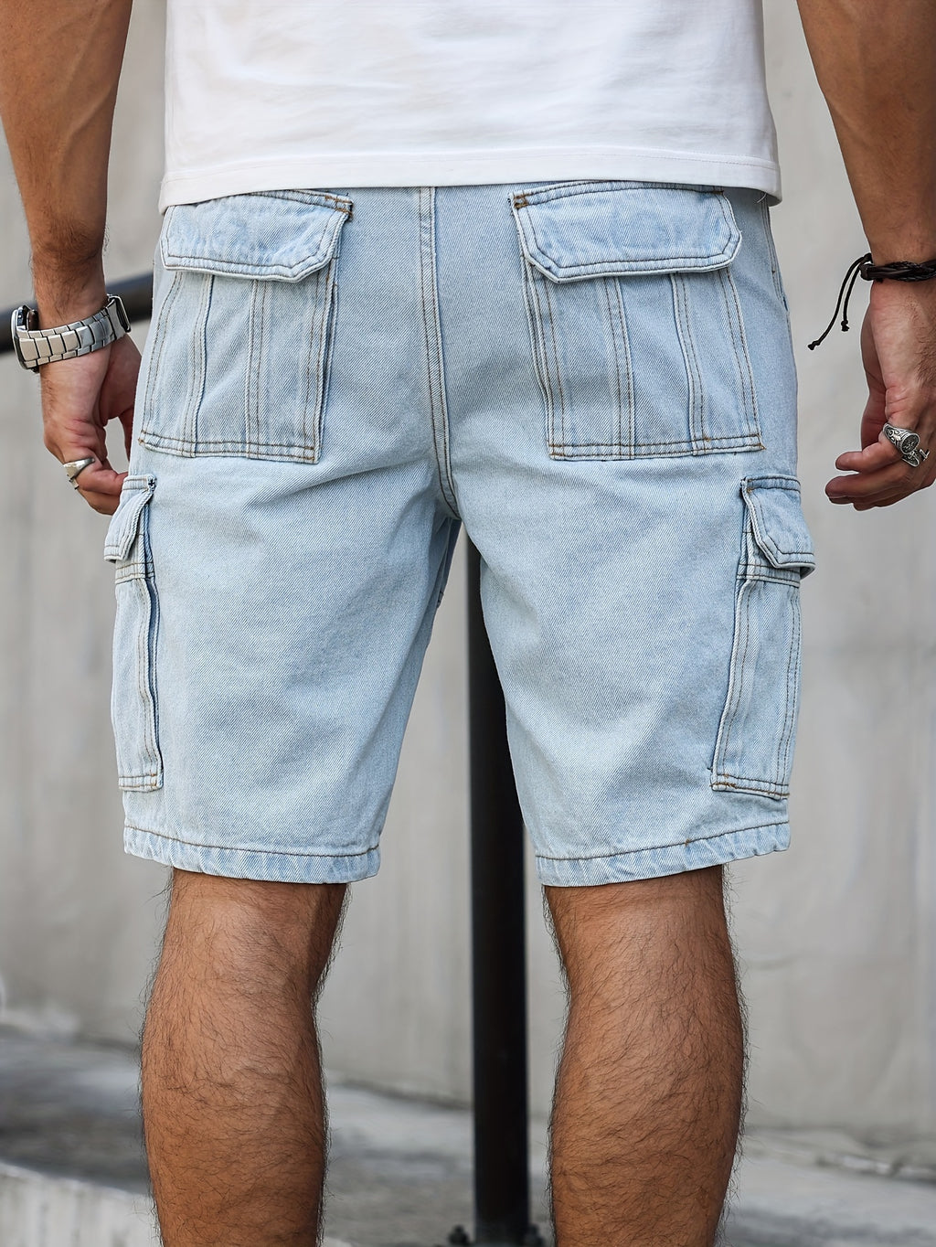 Pyrion | Klassieke Blauwe Denim Shorts – Lichtgewicht Casual Zomerse Knie‑Lange Shorts