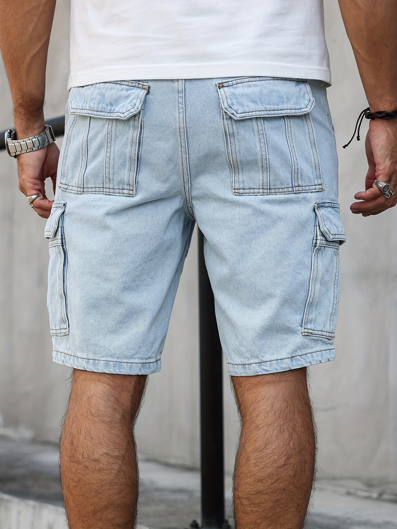 Pyrion | Klassieke Blauwe Denim Shorts – Lichtgewicht Casual Zomerse Knie‑Lange Shorts