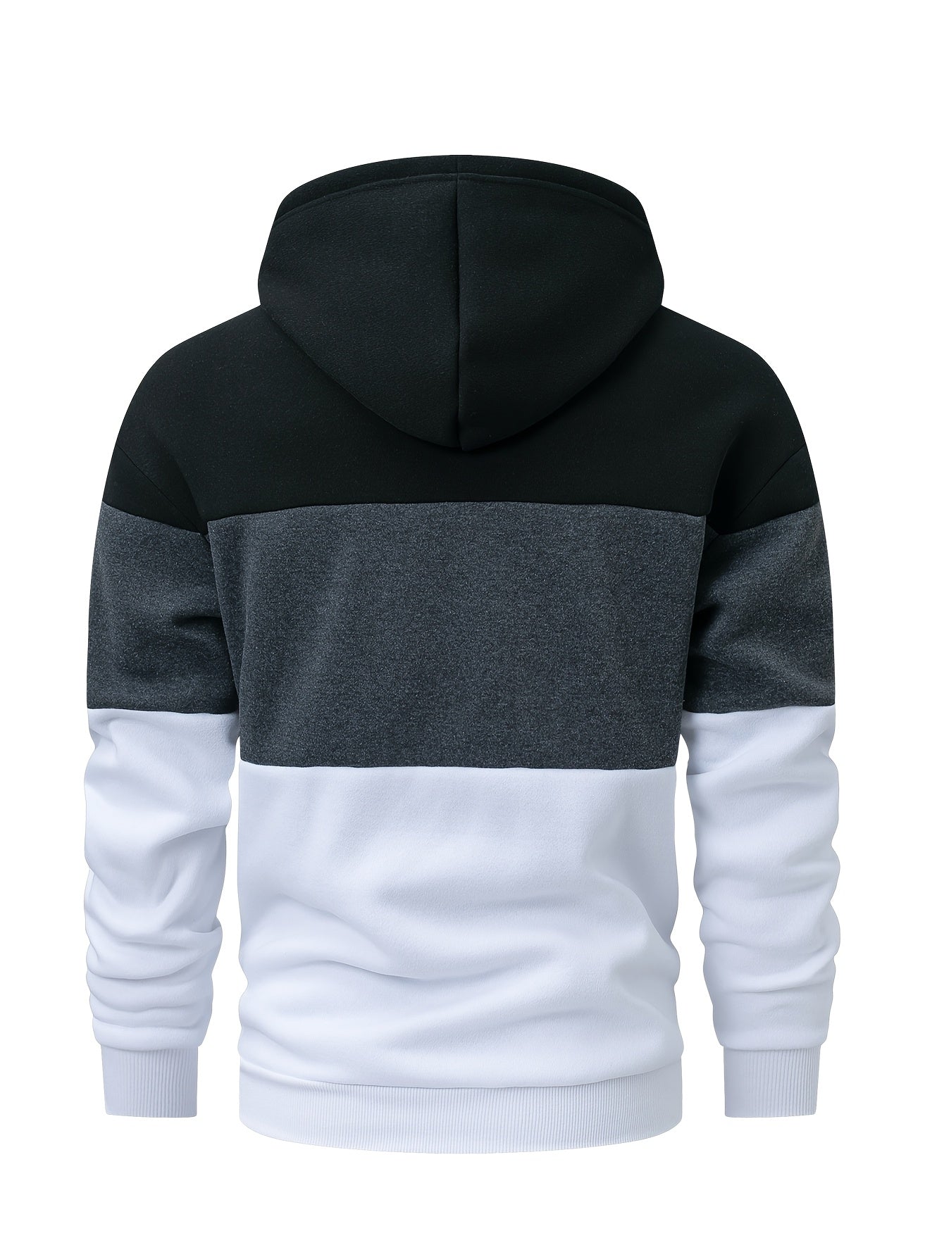 Eitan | Oversized Herren-Hoodie mit Farbblock-Design – Zweifarbiger Pullover mit Tasche
