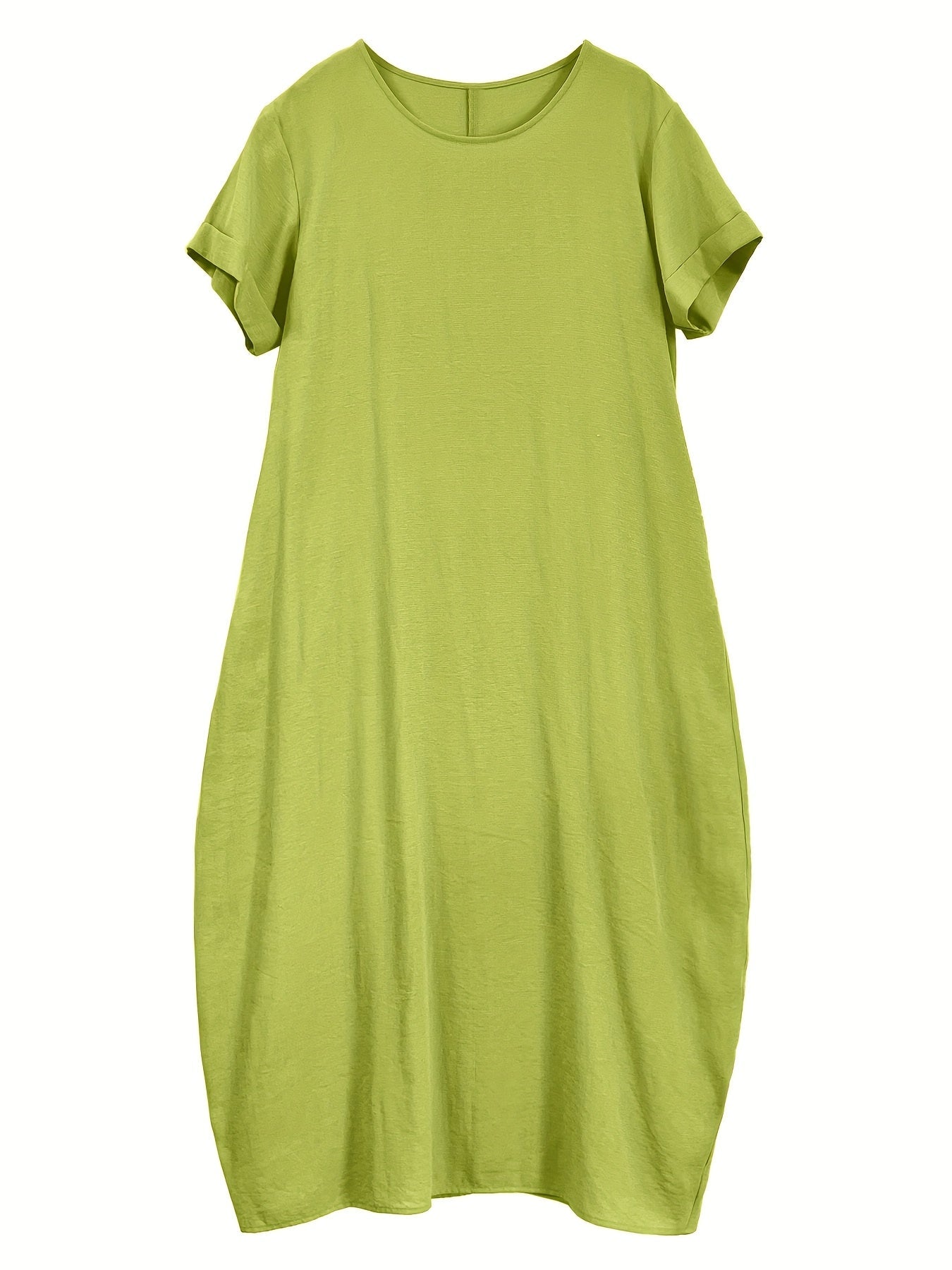 Falyth | Breezy Pocket Midi-jurk – Losse casual zomerjurk voor dames