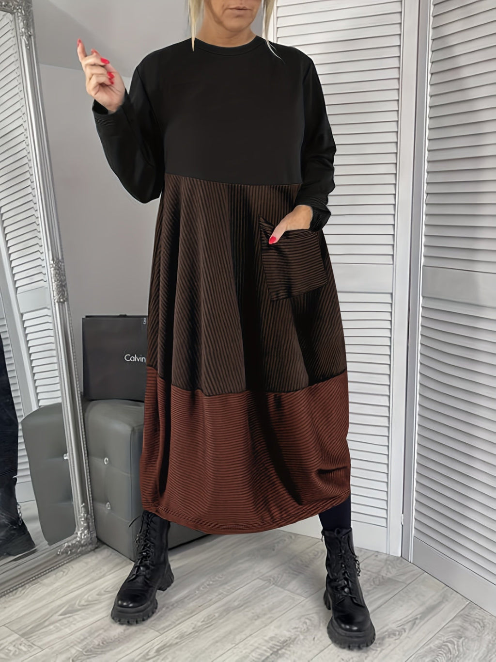Ulvrya | Boho maxi-jurk voor dames – Lange Mouwen, Losvallende Elegante Zomerjurk
