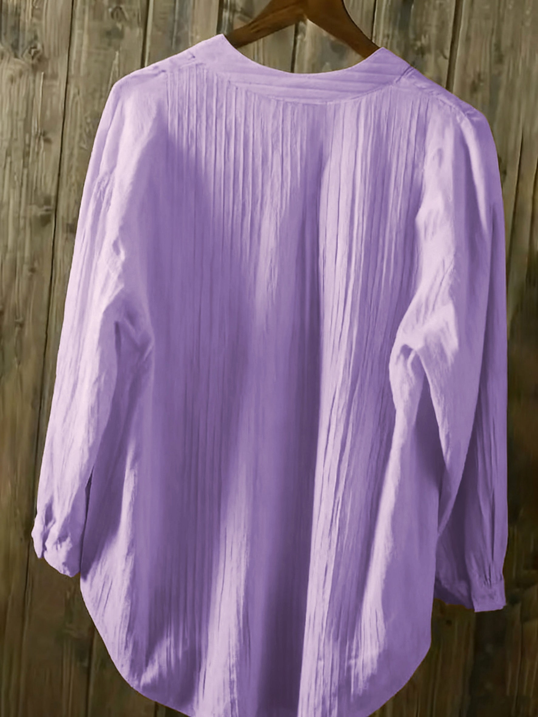 Elziraelen | Damesblouse met geborduurde kat op de zak – puur witte casual blouse met opstaande kraag
