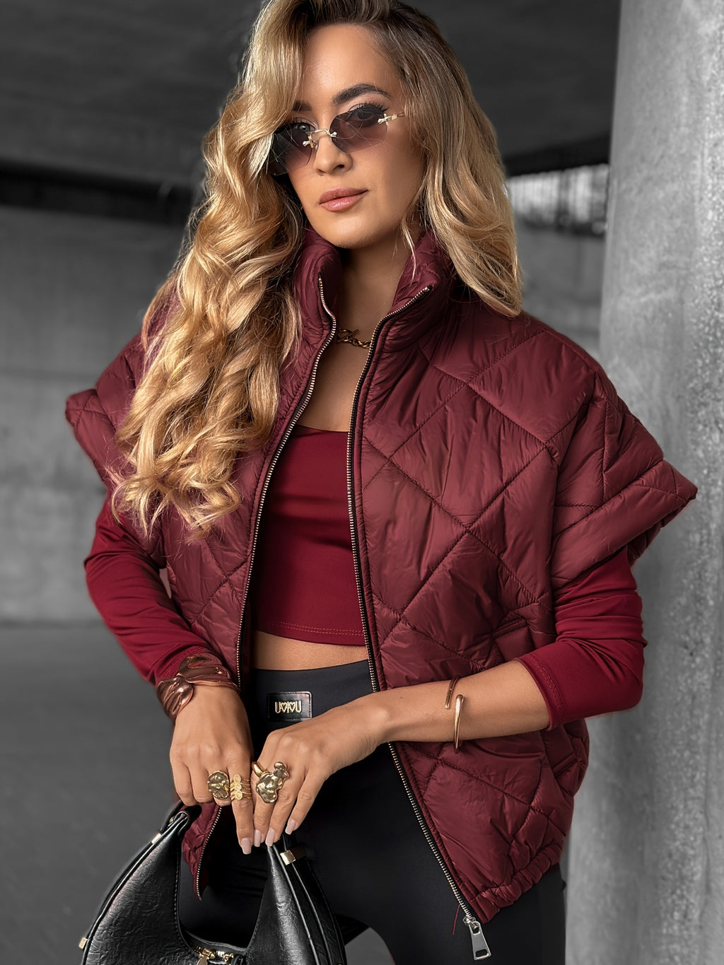 Zylara | Dames mouwloos gewatteerd jack – Lichtgewicht getailleerd vest met zakken