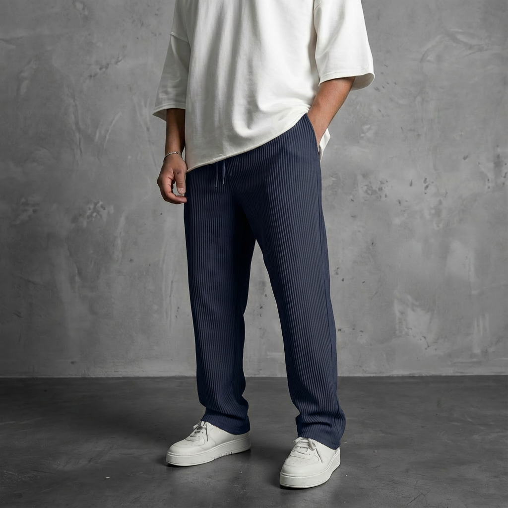 Uthman | Casual corduroy broek voor heren – Loszittende broek, relaxte casual streetwear