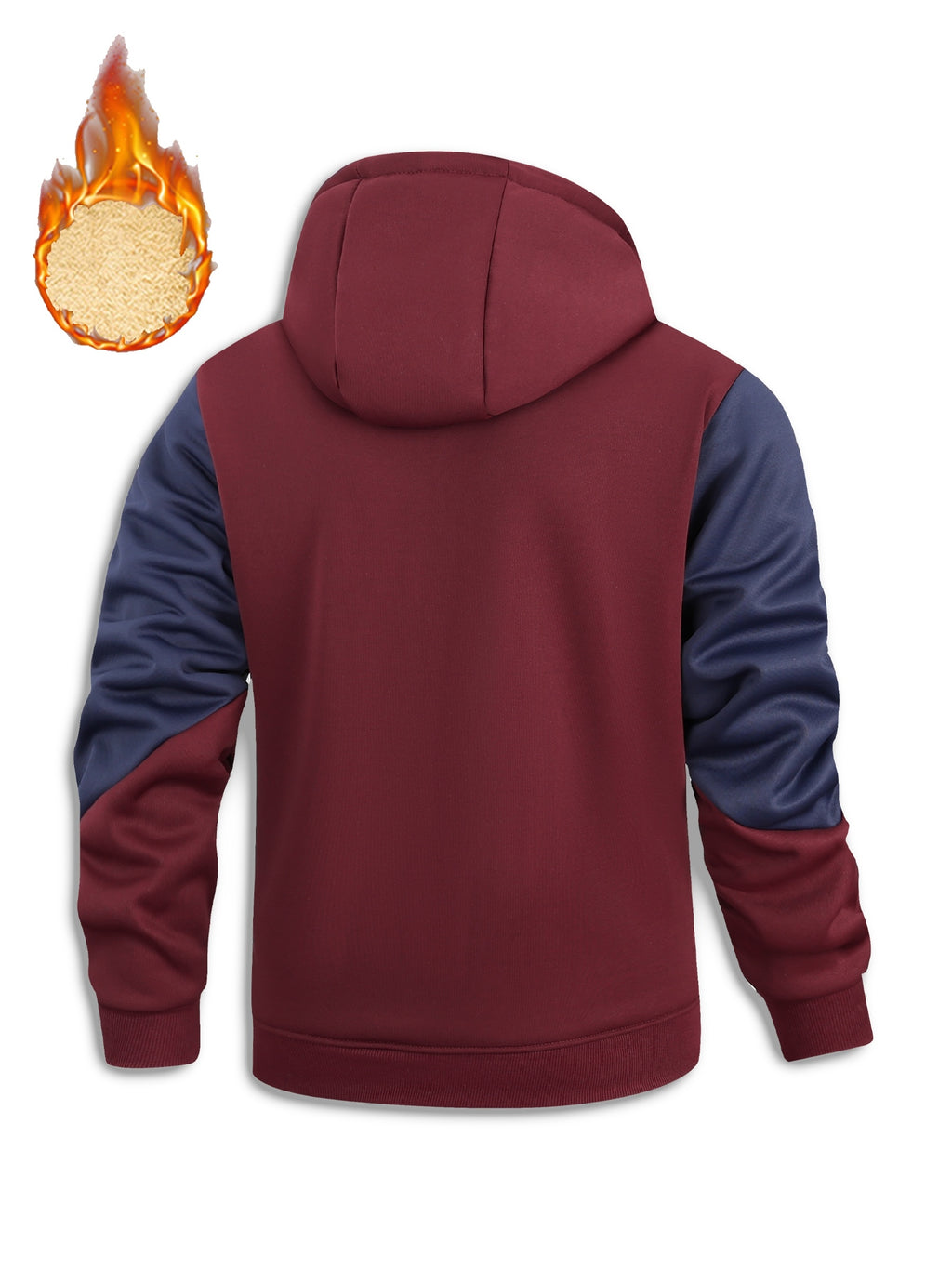 Berengar | Thermische hoodie voor heren – zachte pluche binnenkant, wintersweatshirt