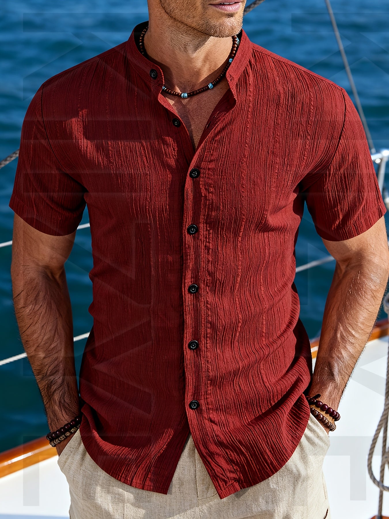 Darvyn | Heren Zomershirt – Lichtgewicht, Ademend, Casual Overhemd voor Vakantie