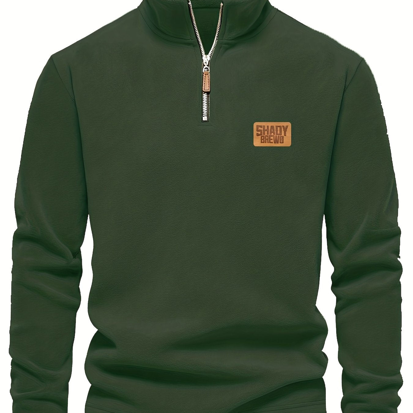 Daire | Thermische fleece gevoerde heren trui met halve rits – Warm, stevig winterhemd, halve rits