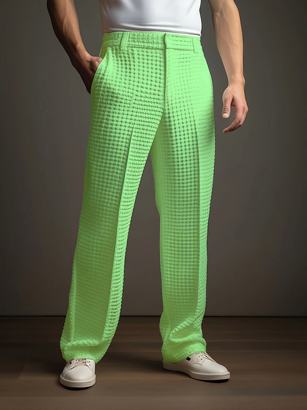Uther | Herenbroek met rechte pijpen, smart casual – Comfortabele kantoorbroek