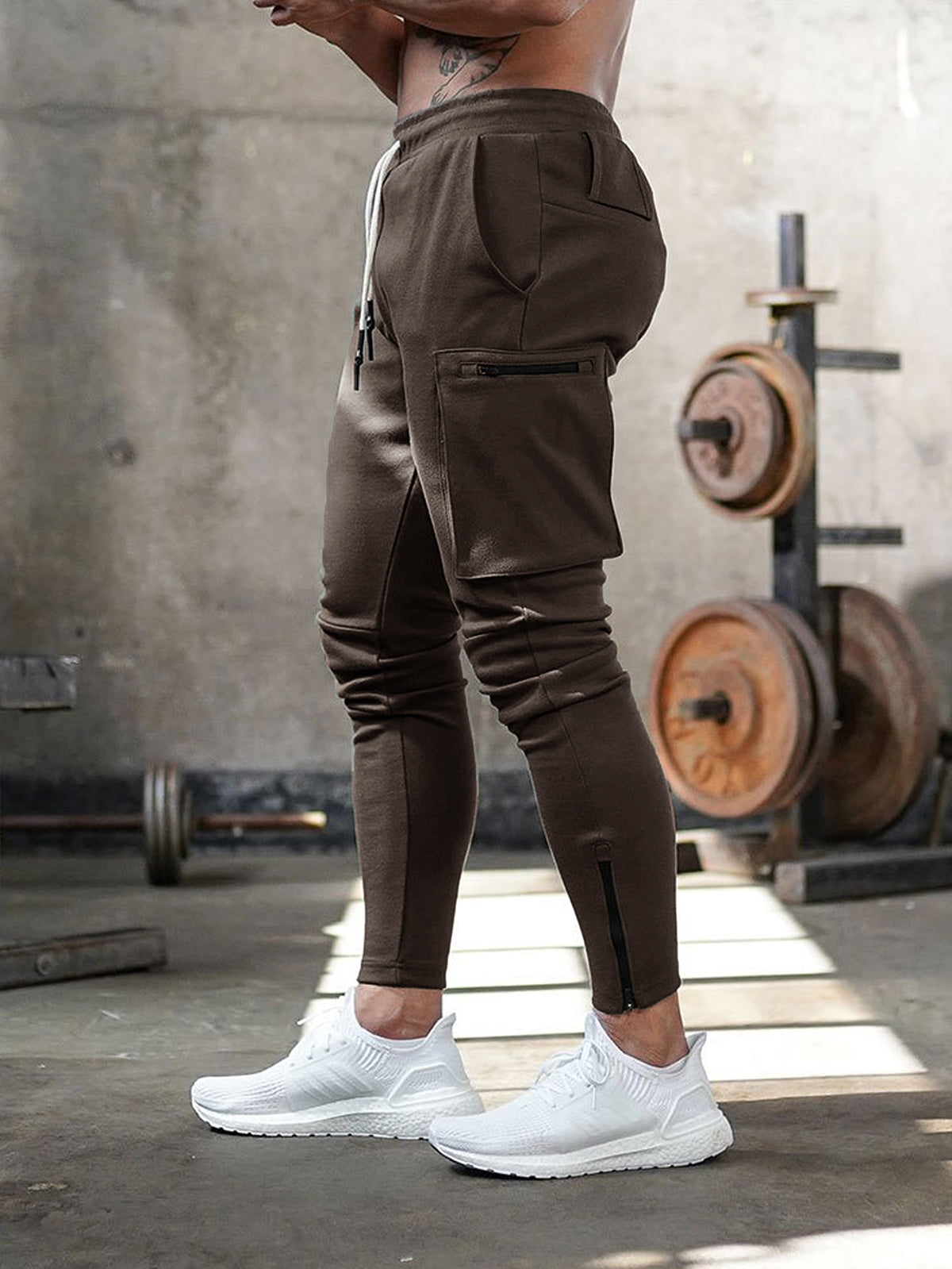 Tavian | Pantalon de jogging slim pour homme avec poches zippées – Vêtements de sport élégants et confortables