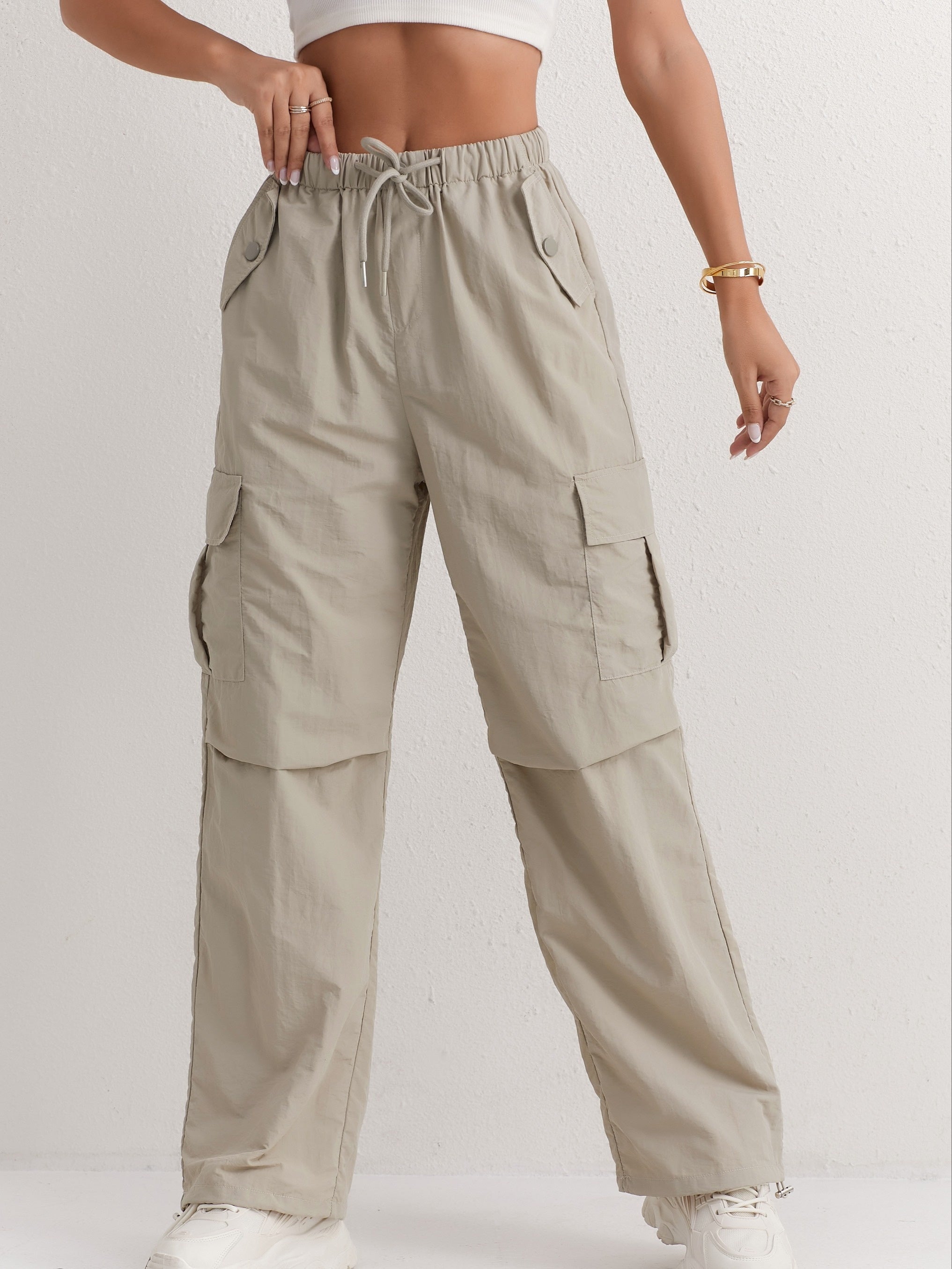 Rivelia | Roze cargobroek voor dames comfortabele casual streetwear utility broek