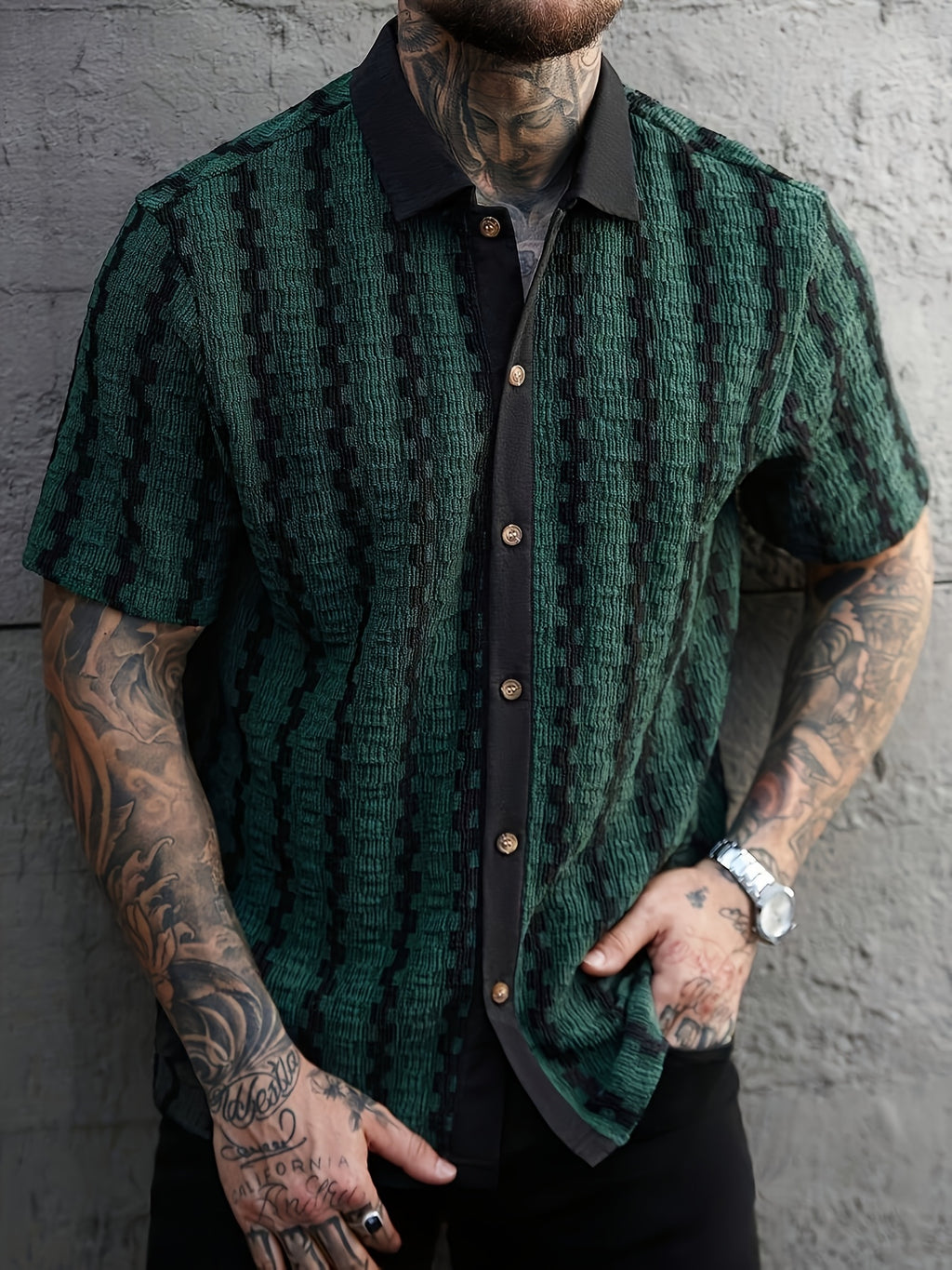 Velorin | Zomerse gestreepte herenpolo – casual shirt met korte mouwen van lichtgewicht katoen