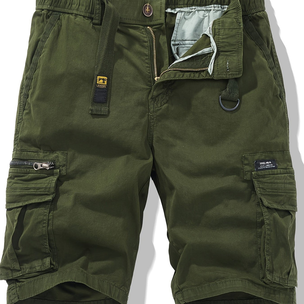 Vexor | Heren Katoenen Cargo Shorts – Losse Pasvorm, Casual Zomershorts met Meerdere Zakken