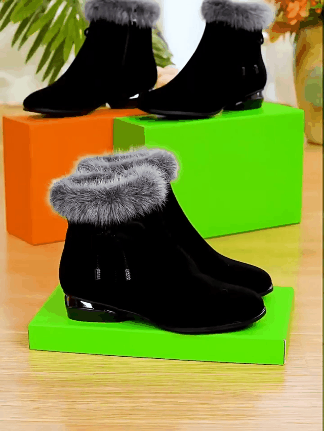 Fionelle | Winterstiefel aus Leder für Damen – weich, warm und elegant