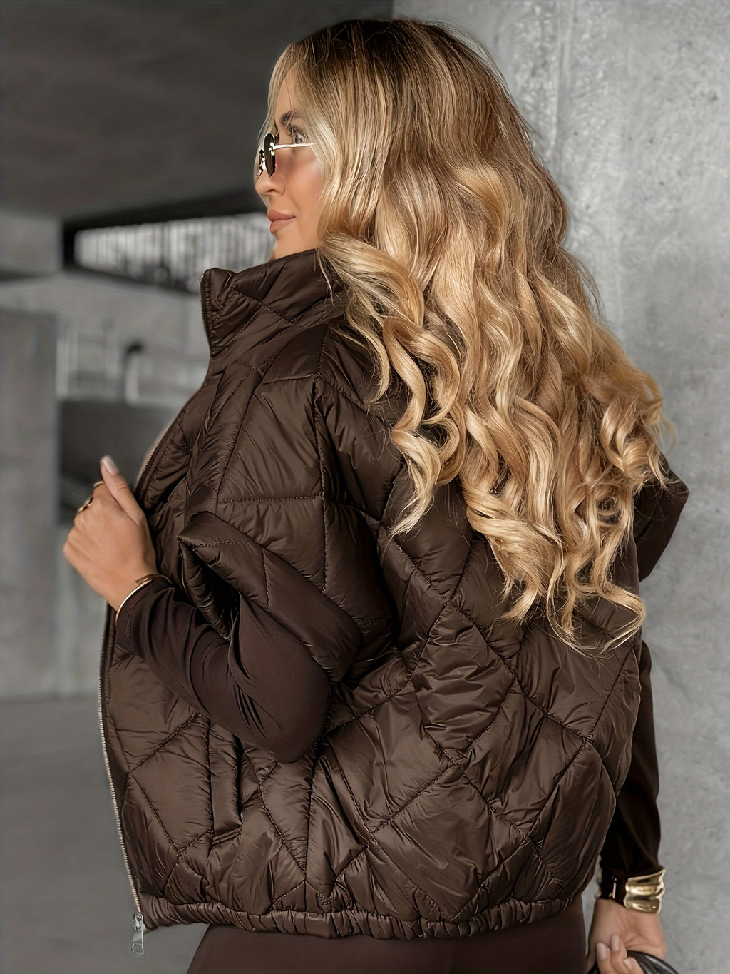 Zylara | Dames mouwloos gewatteerd jack – Lichtgewicht getailleerd vest met zakken