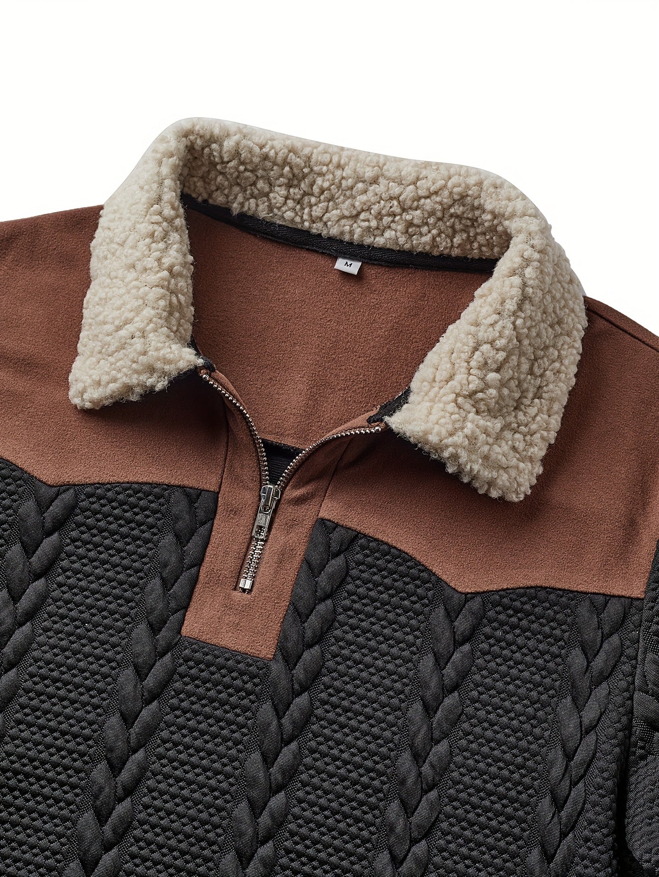 Magnar | Casual sportieve herentrui – herfst/winter outdoor jacquardbreisel, ritskraag, contrasterende stiksels
