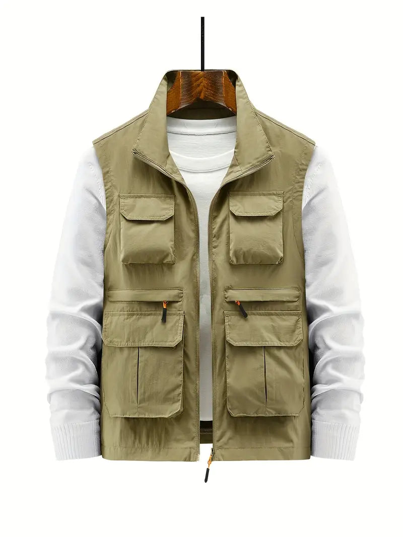 Torsten | Mouwloos multifunctioneel vest met meerdere zakken voor heren, casual outdoor vest