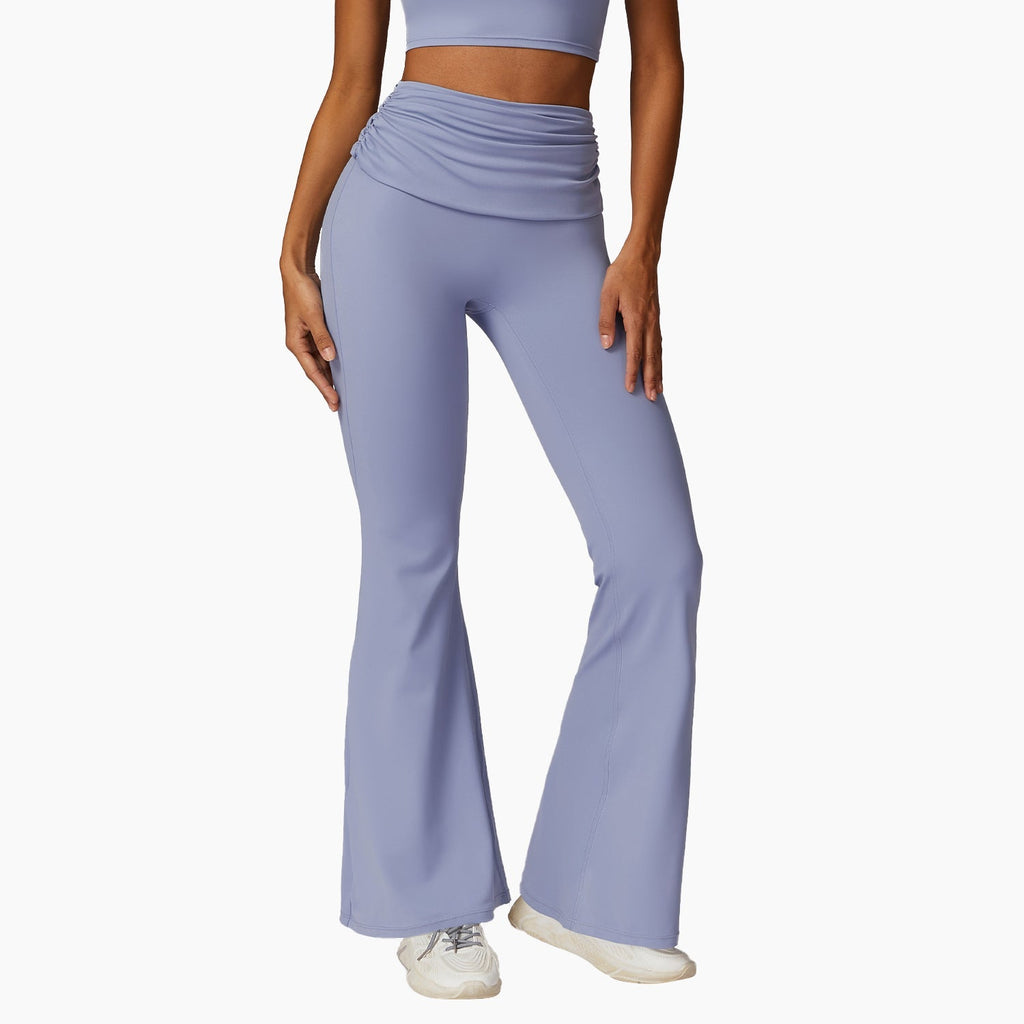 Nyxarae | Dames Stretch Flared Legging – Hoge Taille Comfortabele Broek voor Werk