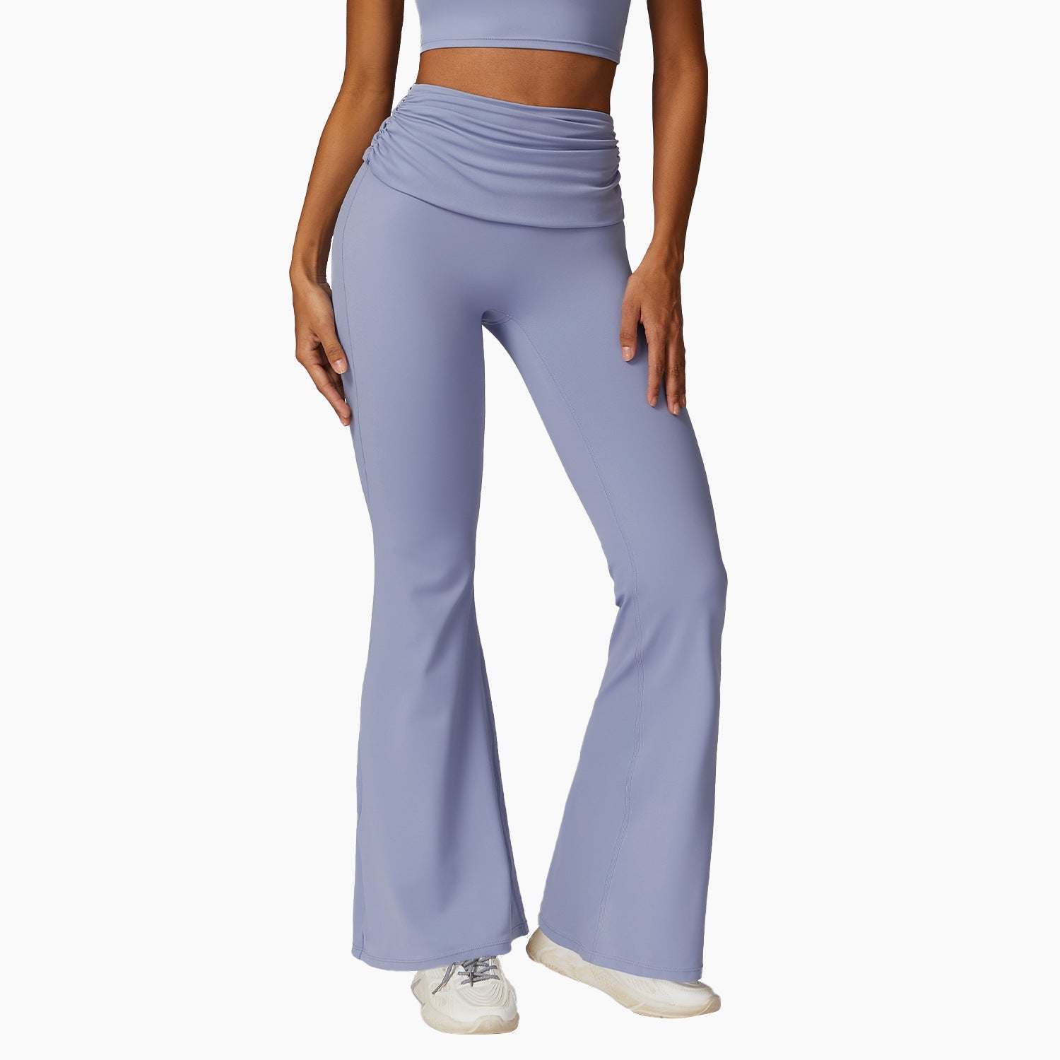 Nyxarae | Dames Stretch Flared Legging – Hoge Taille Comfortabele Broek voor Werk