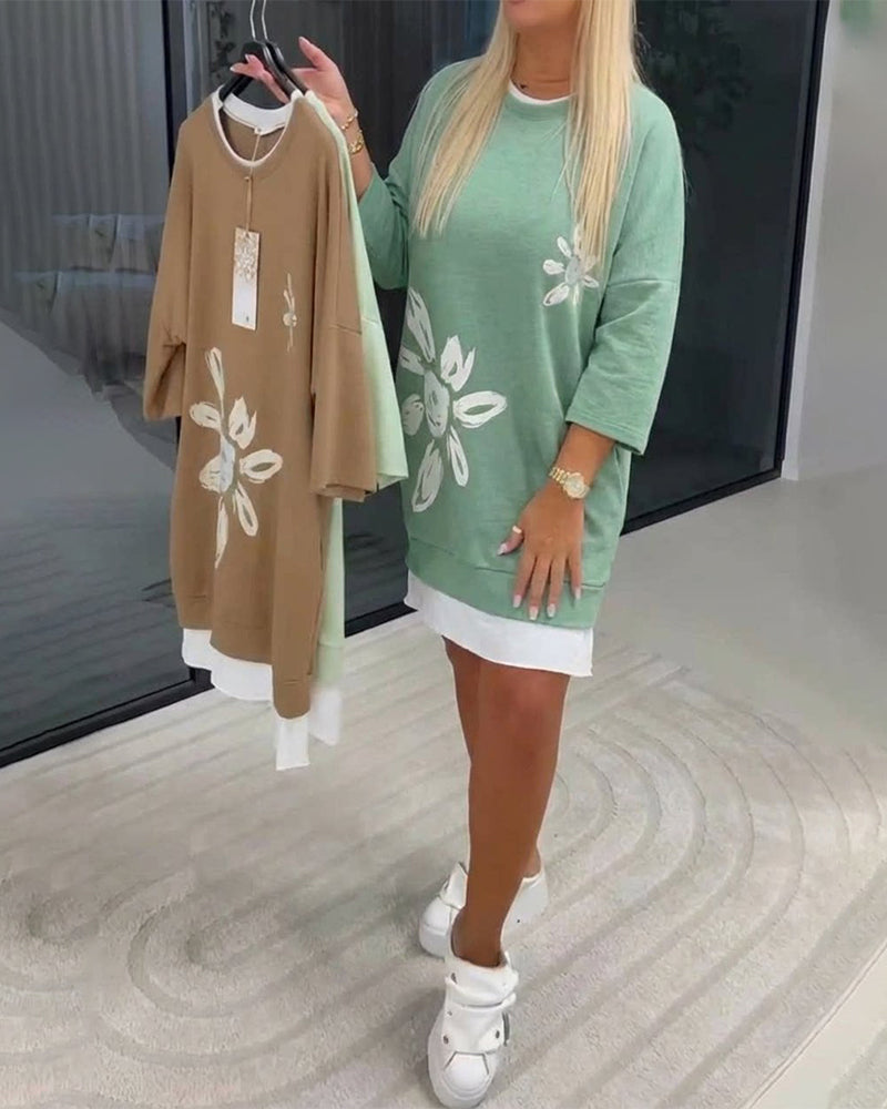 Velira | Dames Casual Jurk met Relaxte Pasvorm
