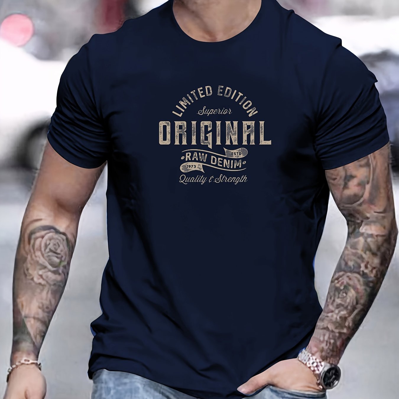 Xaver | Basic-T-Shirt für Herren aus Baumwolle – Lässiges T-Shirt mit Grafikprint, Sommer-T-Shirt