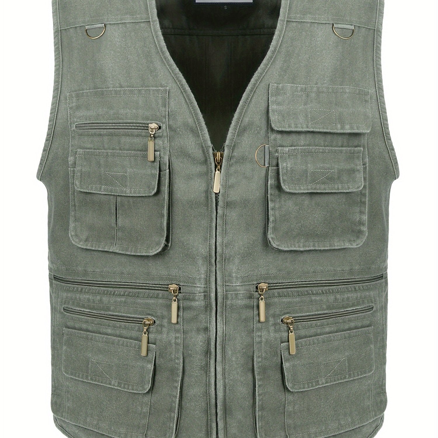 Ralston | Heren Stonewashed Outdoor Reisetop – Lichtgewicht Multi-Zak Technisch Vest