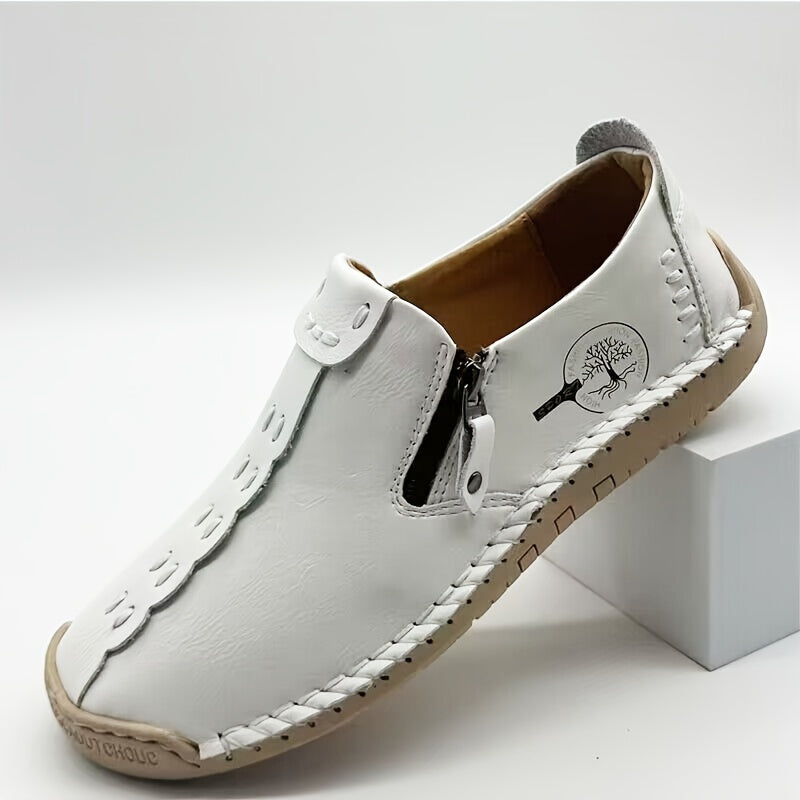 Tapio | Mocassins vintage pour hommes faits main - Mocassins décontractés légers à enfiler pour l'extérieur