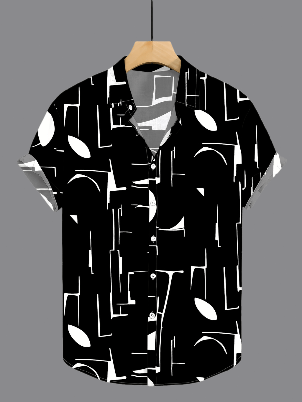 Tiber | Heren zomer verkoelend strandshirt – Losvallend retro overhemd met reverskraag