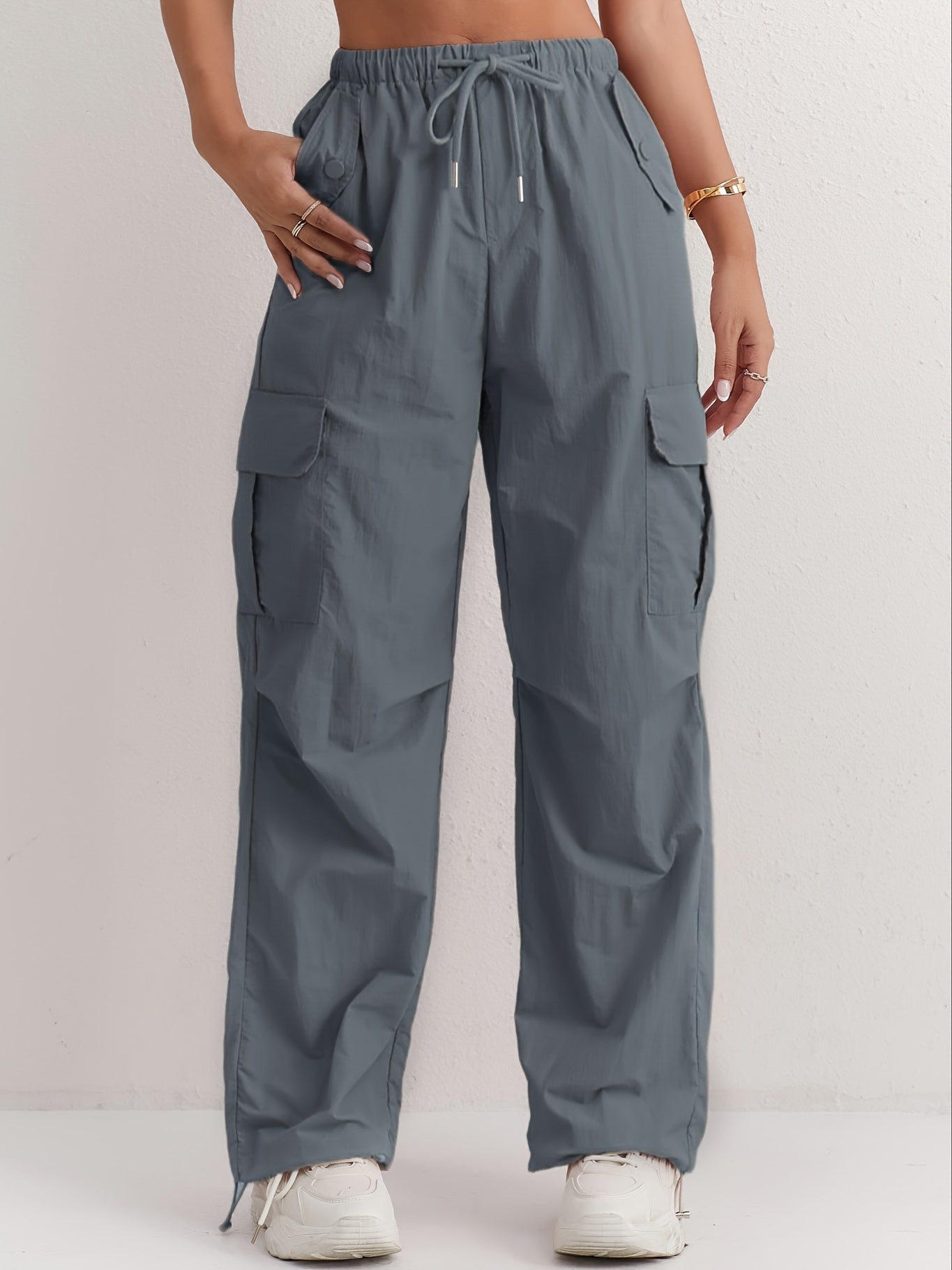 Rivelia | Roze cargobroek voor dames comfortabele casual streetwear utility broek