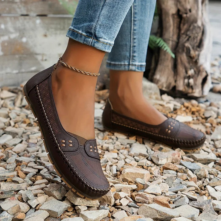 Trish | Mocassins orthopédiques confortables pour femmes - Soutien de la voûte plantaire, modèles à enfiler