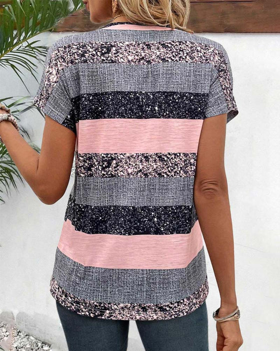 Ariselle | Casual katoenen top met korte mouwen, lichtgewicht basic T-shirt voor dagelijks gebruik