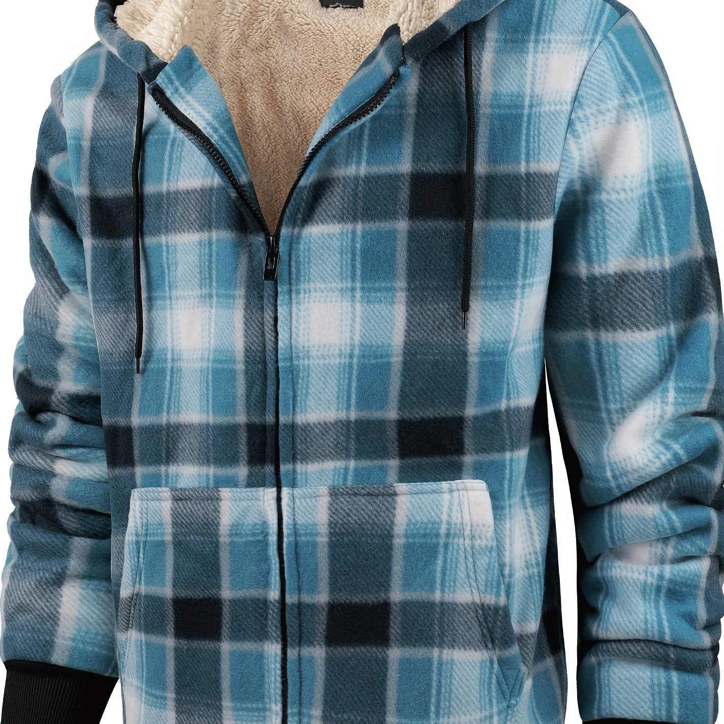 Luthar | Heren fleece hoodiejack voor zware omstandigheden – Warme winterjas met verstelbare capuchon