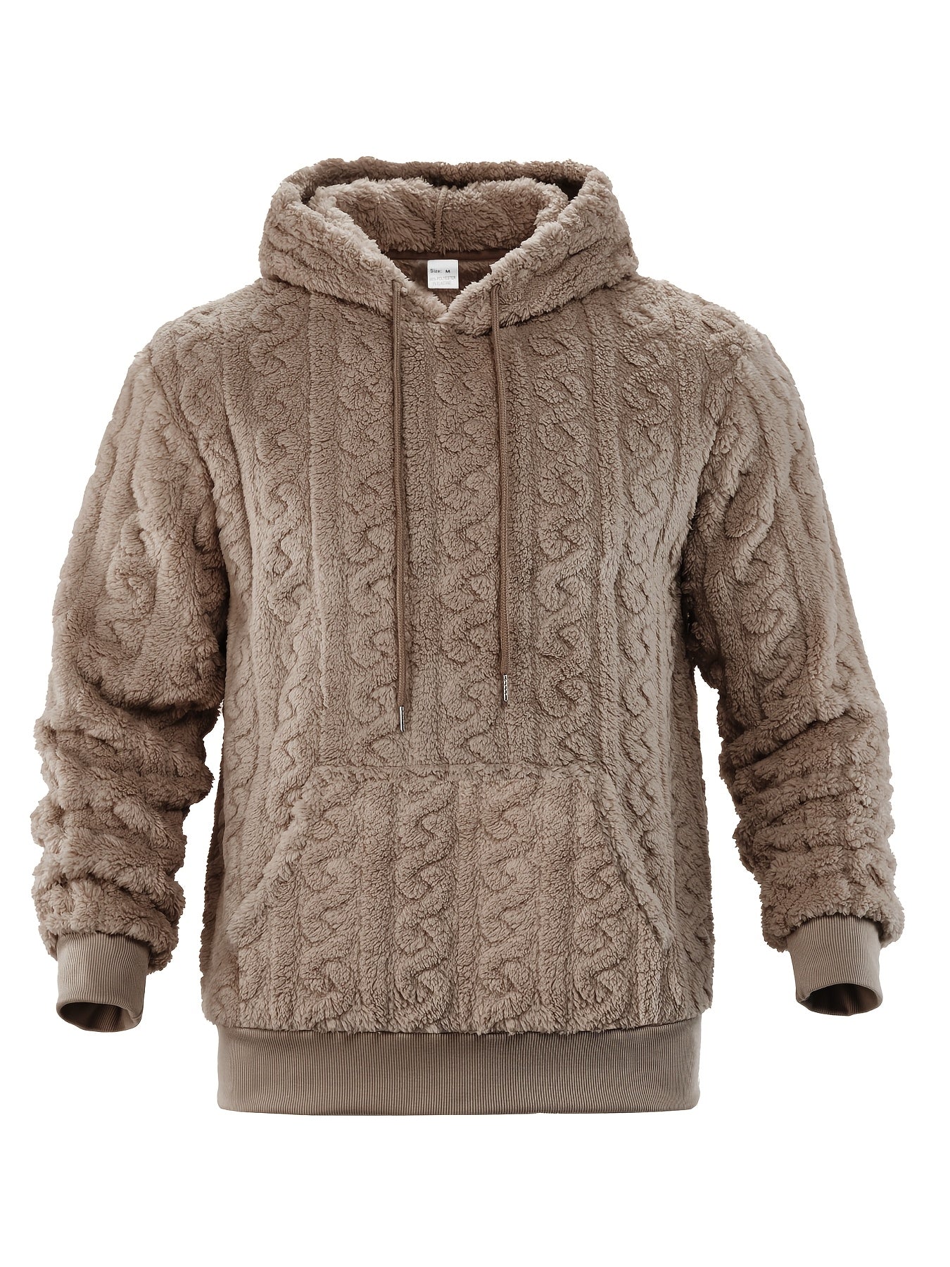 Rander | Thermische fleecehoodie voor heren – Warme pullover-sweatshirt, casual outdoor wintertop