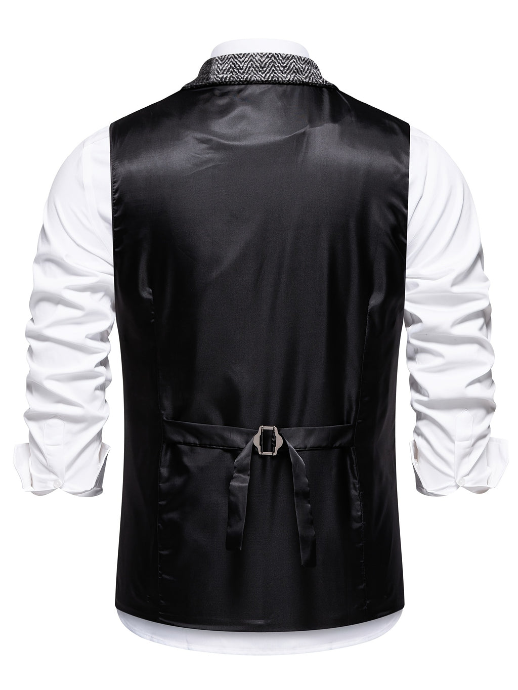 Barrett | Vintage patchwork herenvest – Klassiek vest met revers