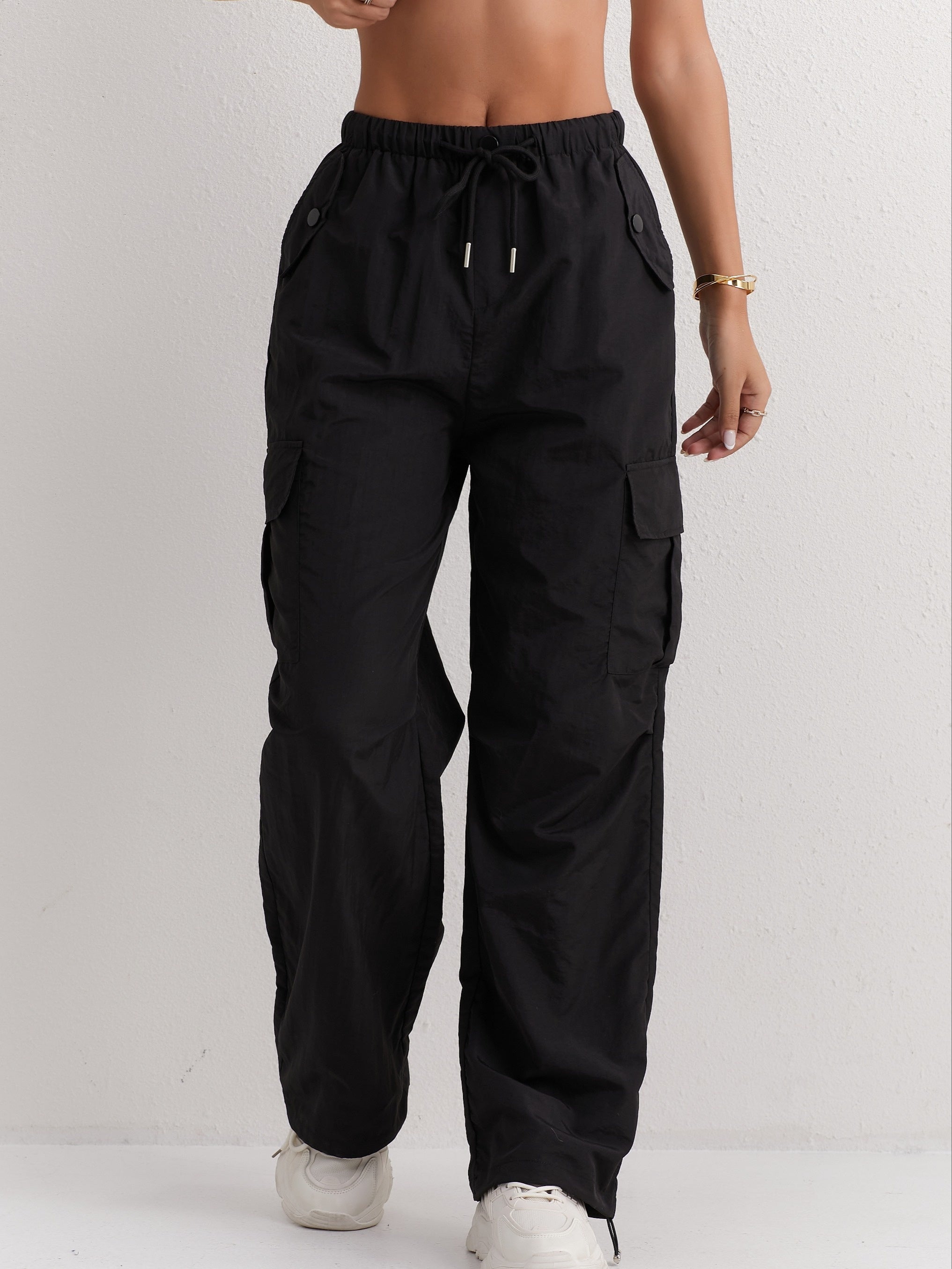 Rivelia | Roze cargobroek voor dames comfortabele casual streetwear utility broek