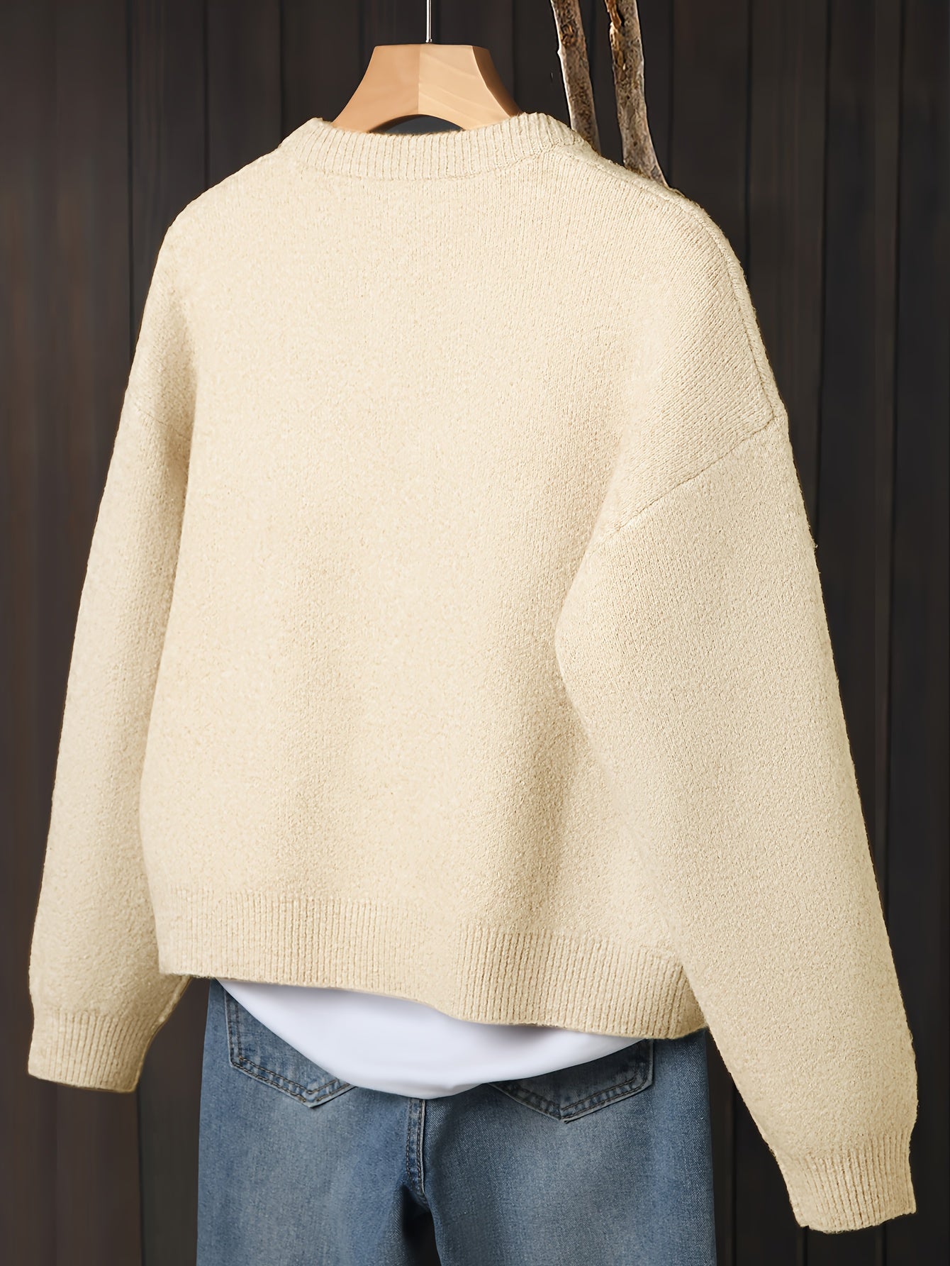 Myrrhith | Cardigan classique pour femme – Pull doux à manches longues et fermeture boutonnée, idéal pour l'automne/hiver