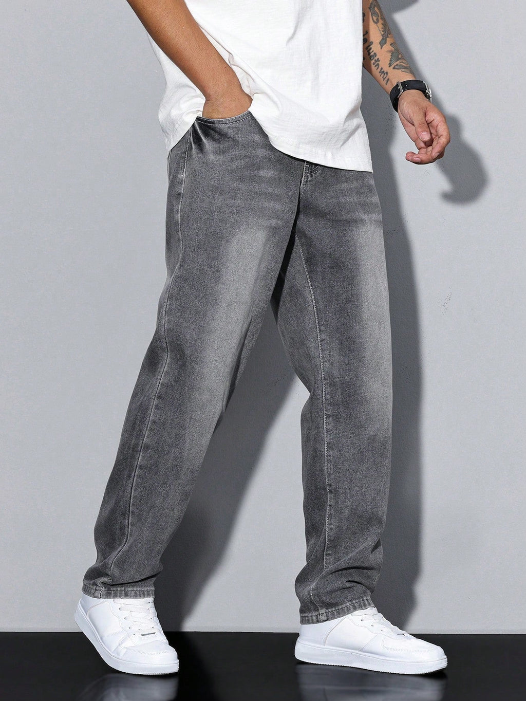 Larkon | Jeans met Rechte Pijpen – Regular Fit Denim Broek, Comfortabele en Losvallende
