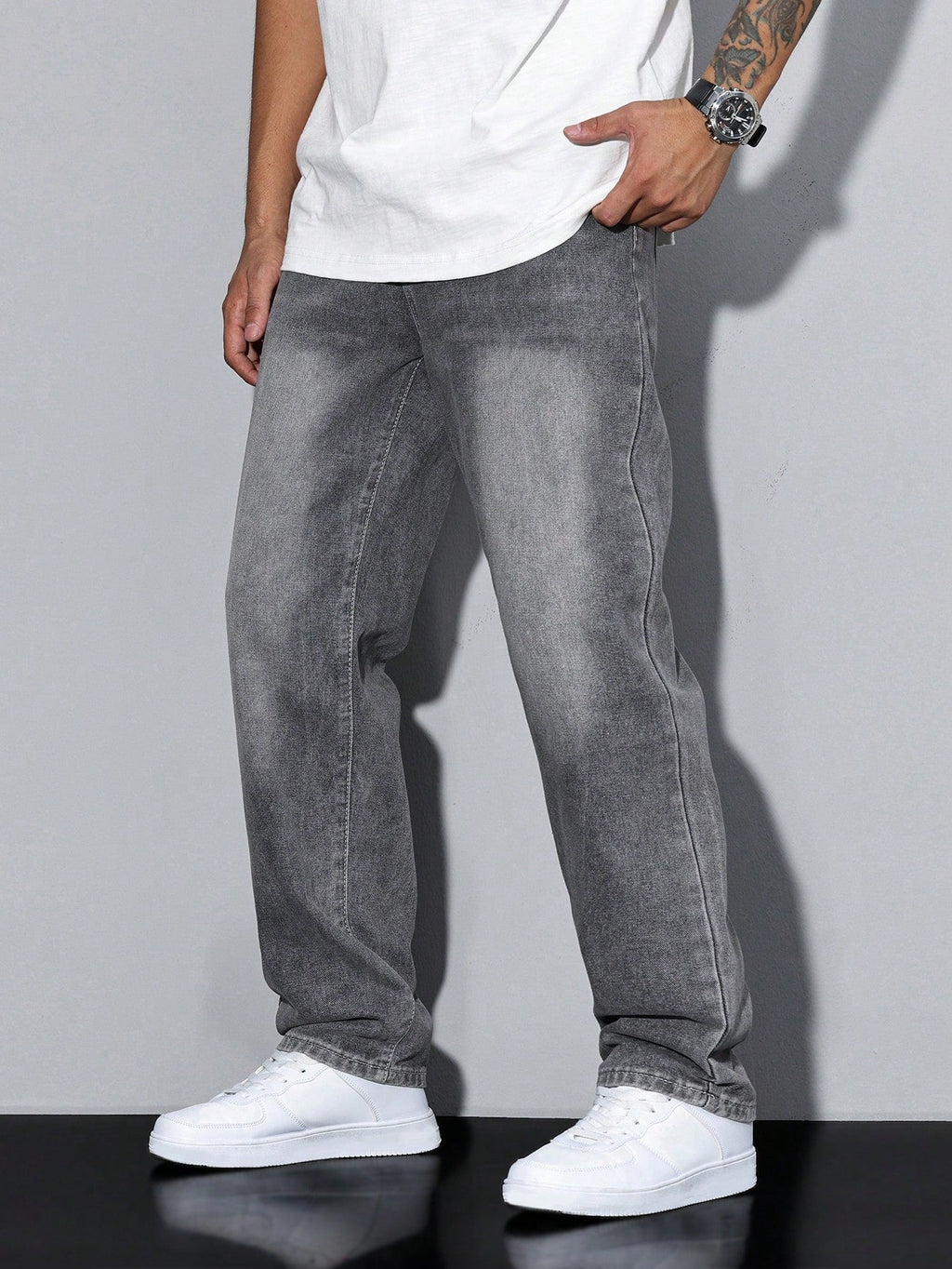 Larkon | Jeans met Rechte Pijpen – Regular Fit Denim Broek, Comfortabele en Losvallende