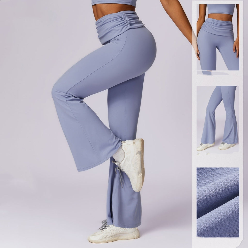 Nyxarae | Dames Stretch Flared Legging – Hoge Taille Comfortabele Broek voor Werk