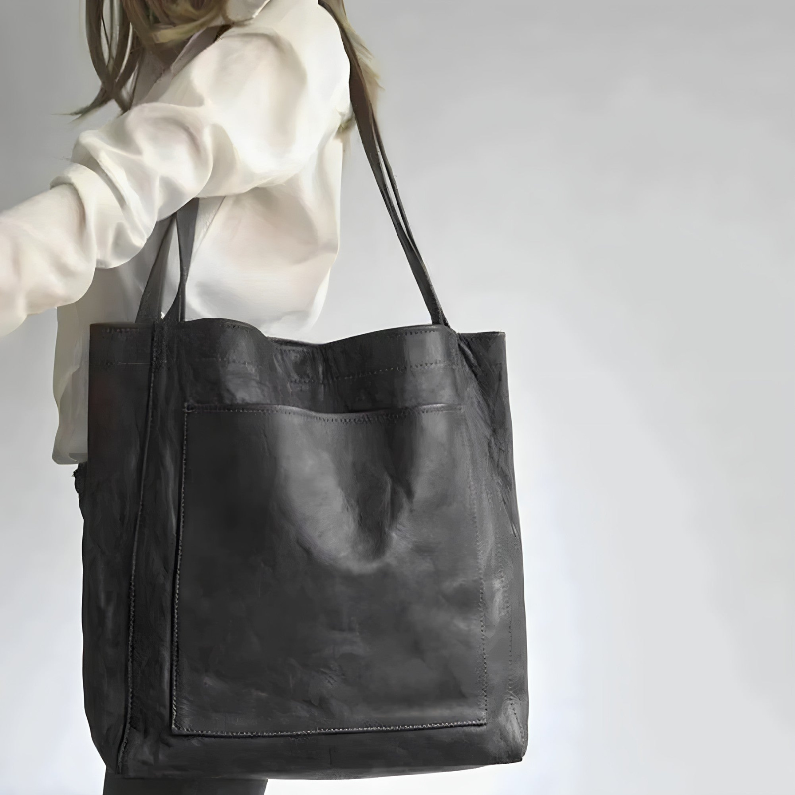 Zyia | Grote bruine schoudertas voor dames – Elegante en praktische handtas