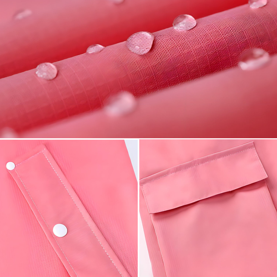 Elyra | Waterdichte regenpak voor dames – Lichtgewicht, ademend, verstelbare capuchon en taille, stijlvolle outdoorjas en -broek