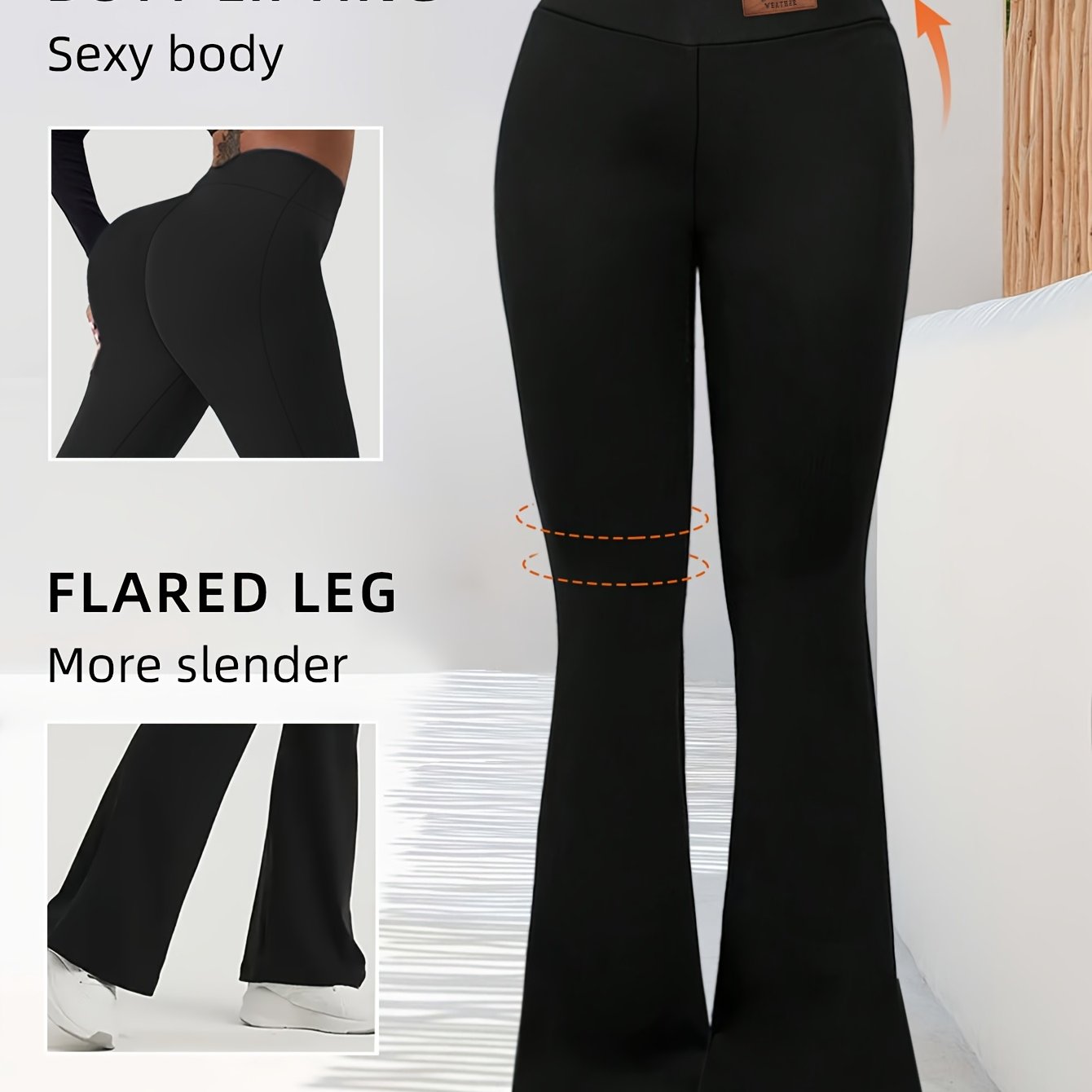 Raina | Uitlopende legging met hoge taille voor dames - Broek met buikcontrole