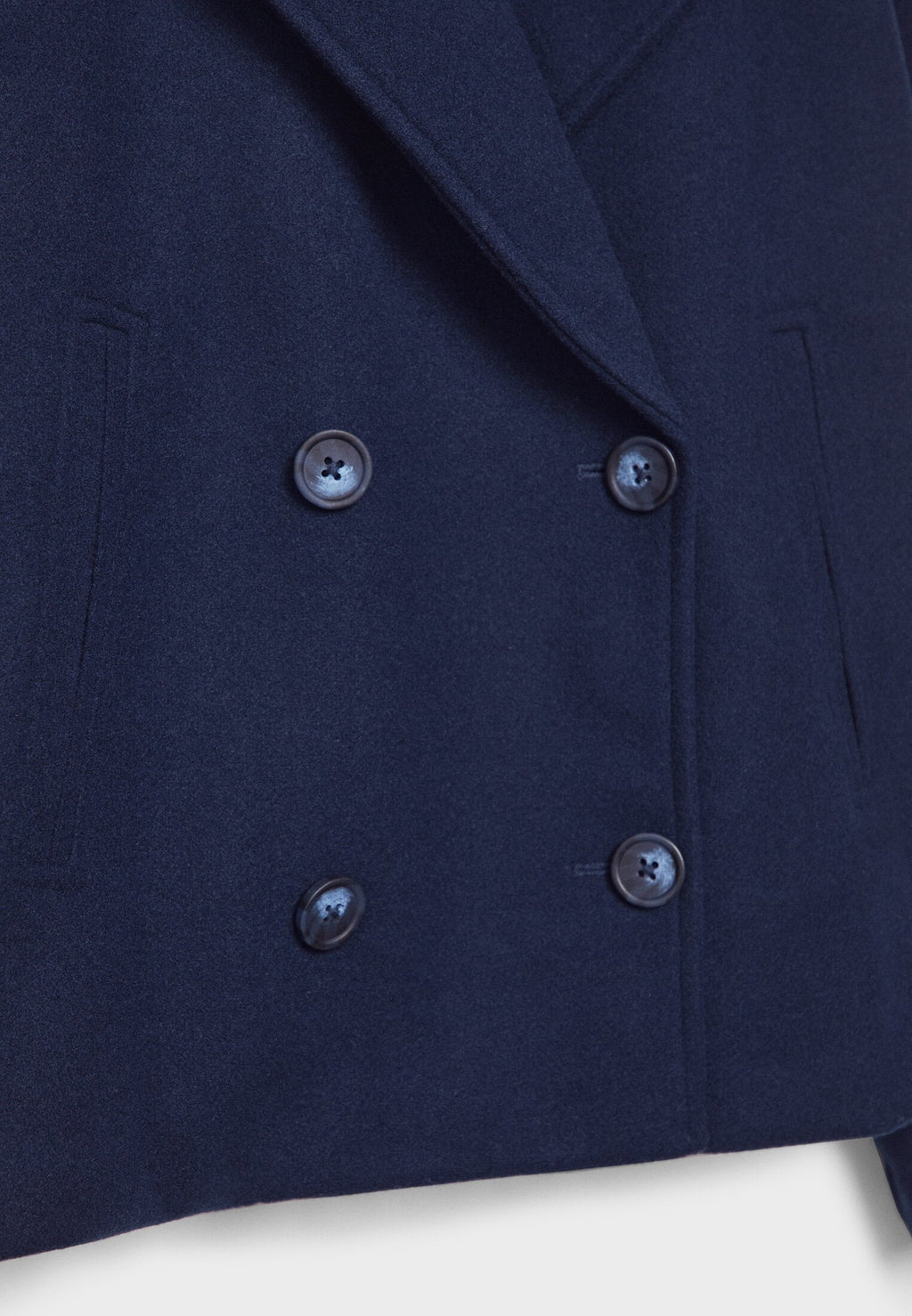 Serelle | Kurzer Damenmantel mit Doppelknopfverschluss – Stilvolle Freizeitjacke im klassischen Design