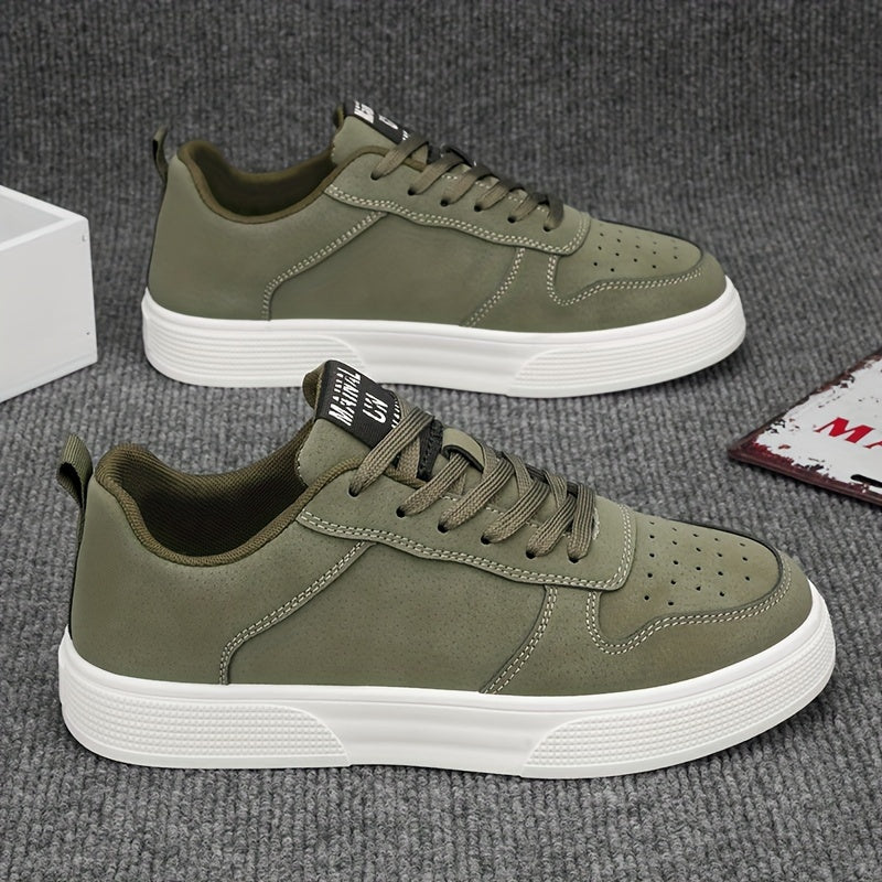 StridePro | Baskets plates décontractées pour hommes - chaussures à lacets, confortables et résistantes pour un usage quotidien