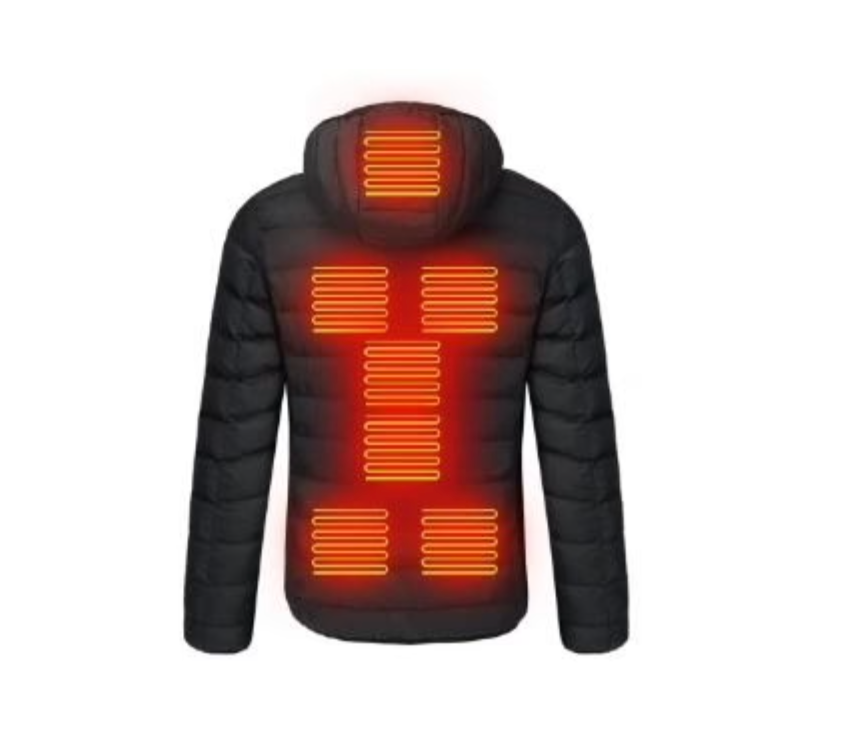 HeatCore | Veste chauffante unisexe – Veste d'hiver électrique rechargeable par USB avec chauffage réglable