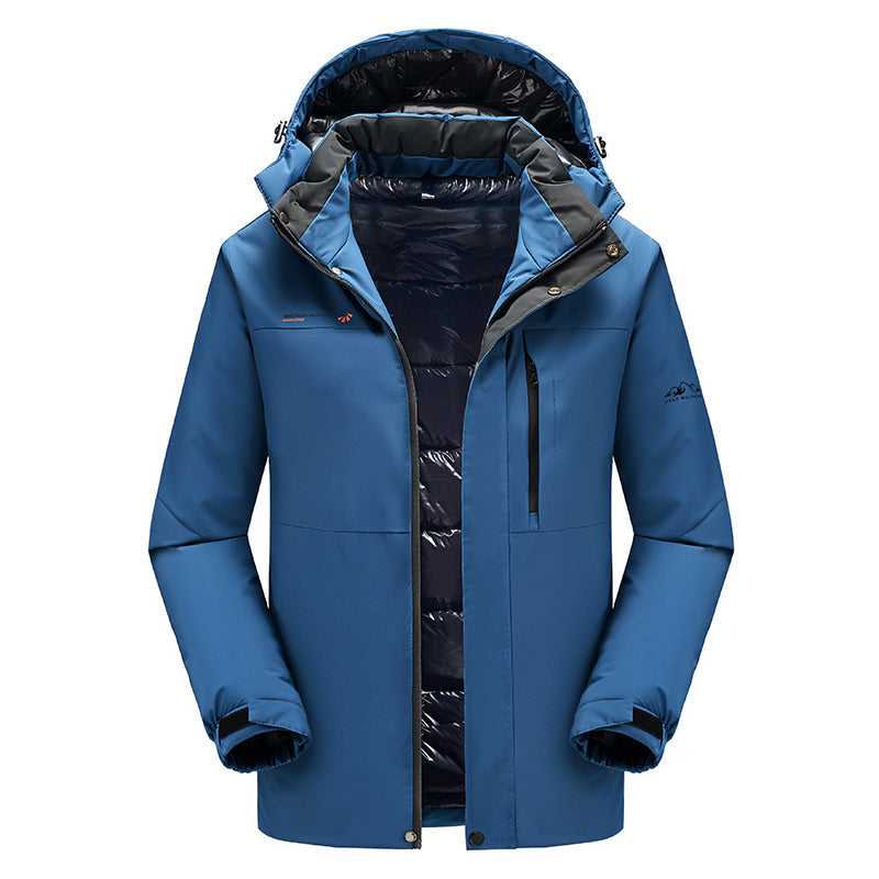 Boaz | Wasserdichte Herren-Winterjacke mit Kapuze – isoliert, winddicht, warm, für Outdoor-Aktivitäten