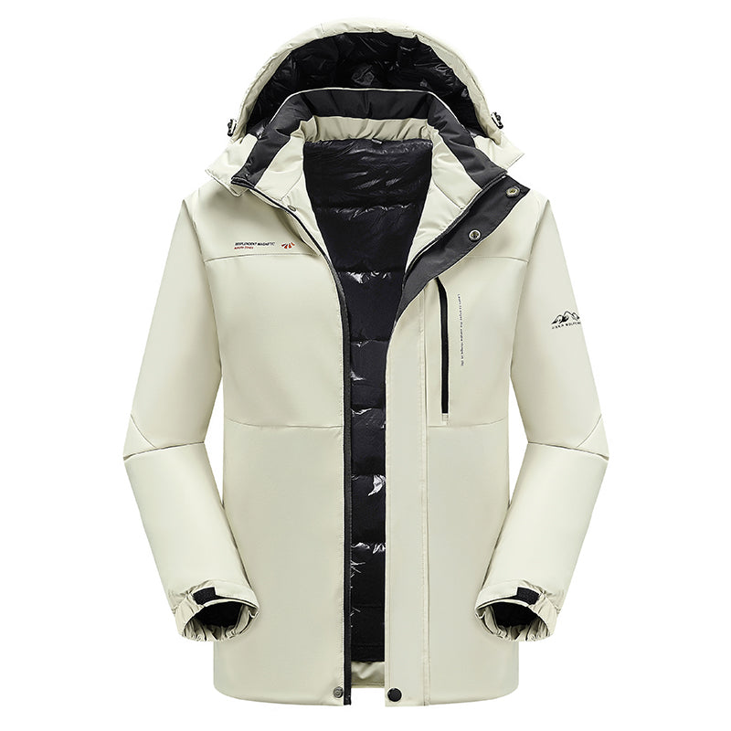 Boaz | Wasserdichte Herren-Winterjacke mit Kapuze – isoliert, winddicht, warm, für Outdoor-Aktivitäten