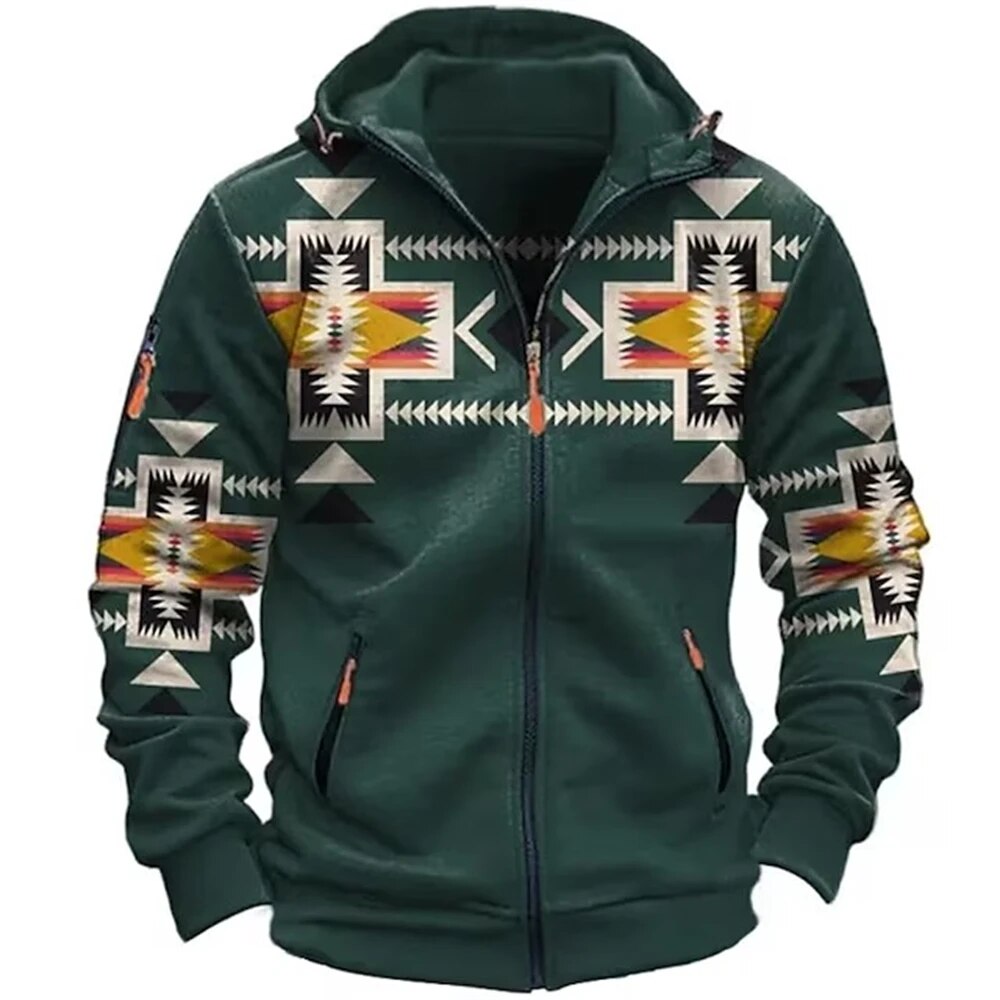 Braxon | Retro outdoor hoodie met ritssluiting voor heren – Lichtgewicht casual jas voor  dagelijks gebruik