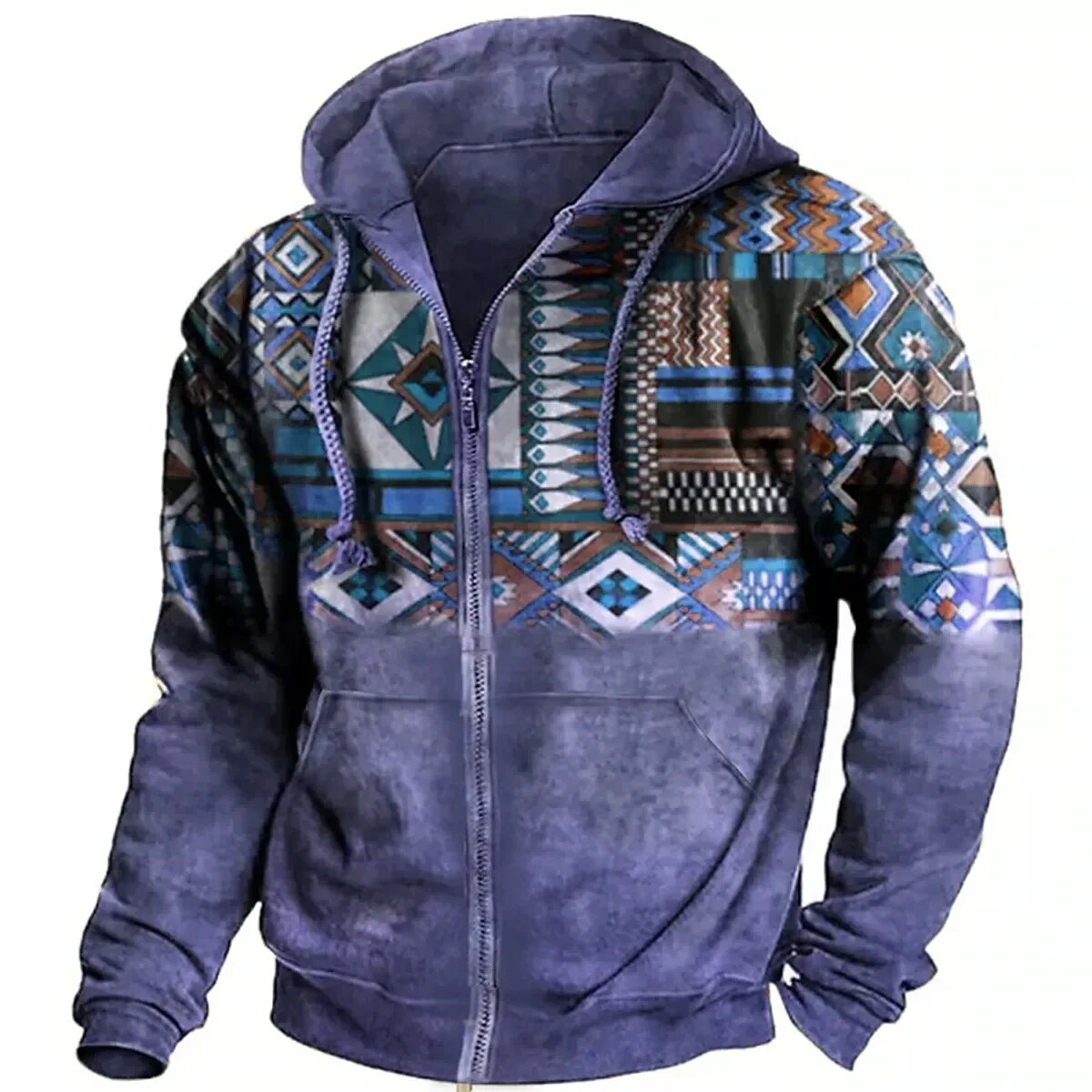 Braxon | Retro outdoor hoodie met ritssluiting voor heren – Lichtgewicht casual jas voor  dagelijks gebruik