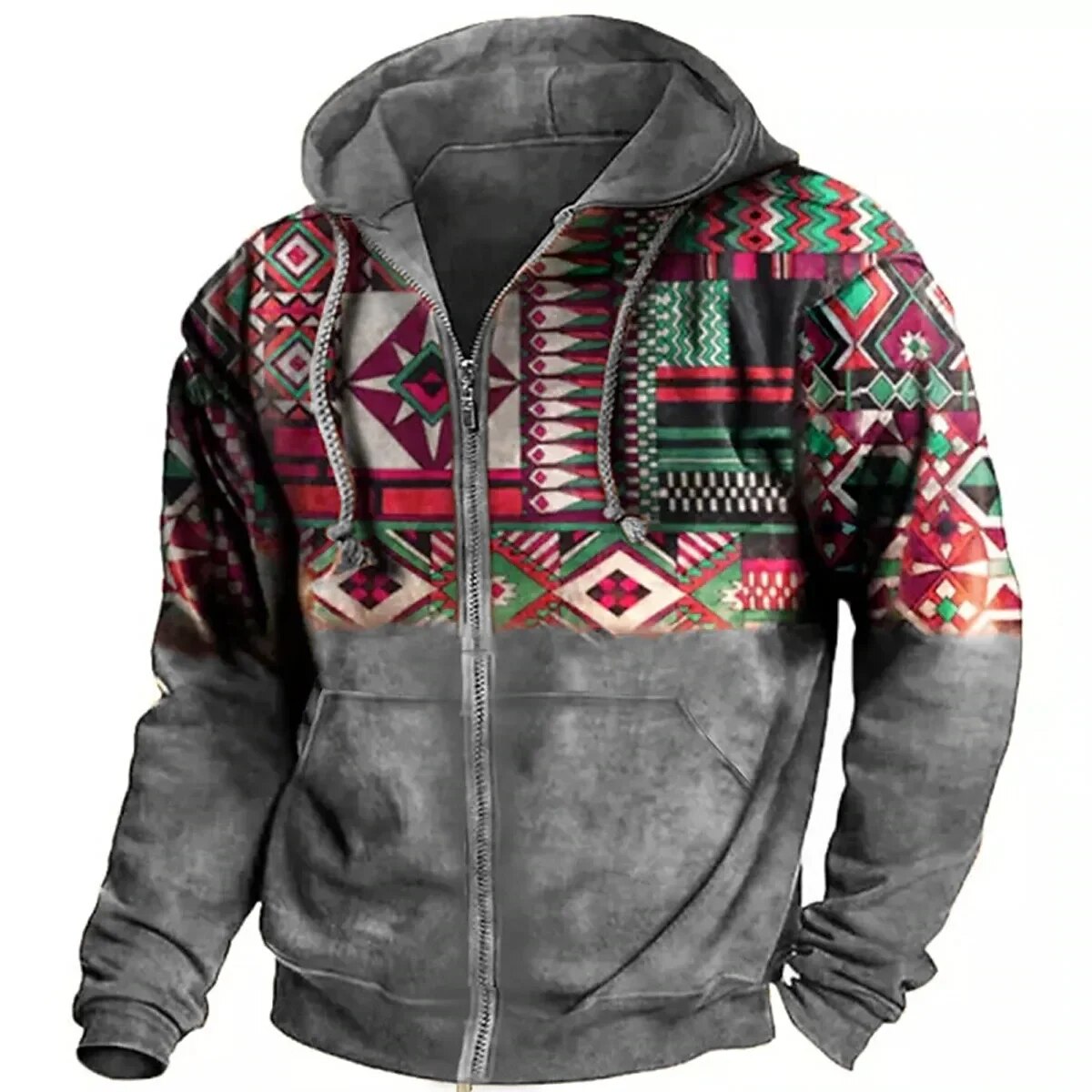 Braxon | Retro outdoor hoodie met ritssluiting voor heren – Lichtgewicht casual jas voor  dagelijks gebruik